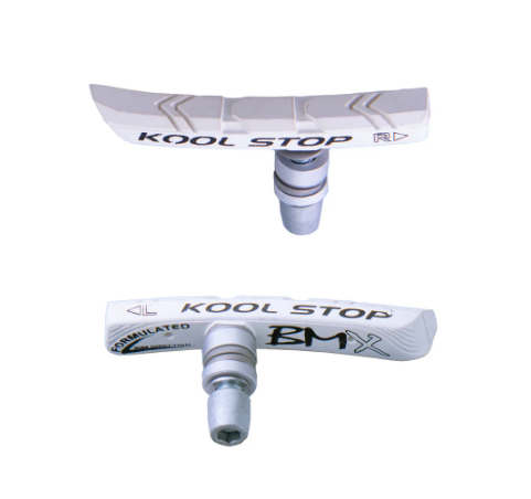 Kool-Stop BMX V Brake Pads - White