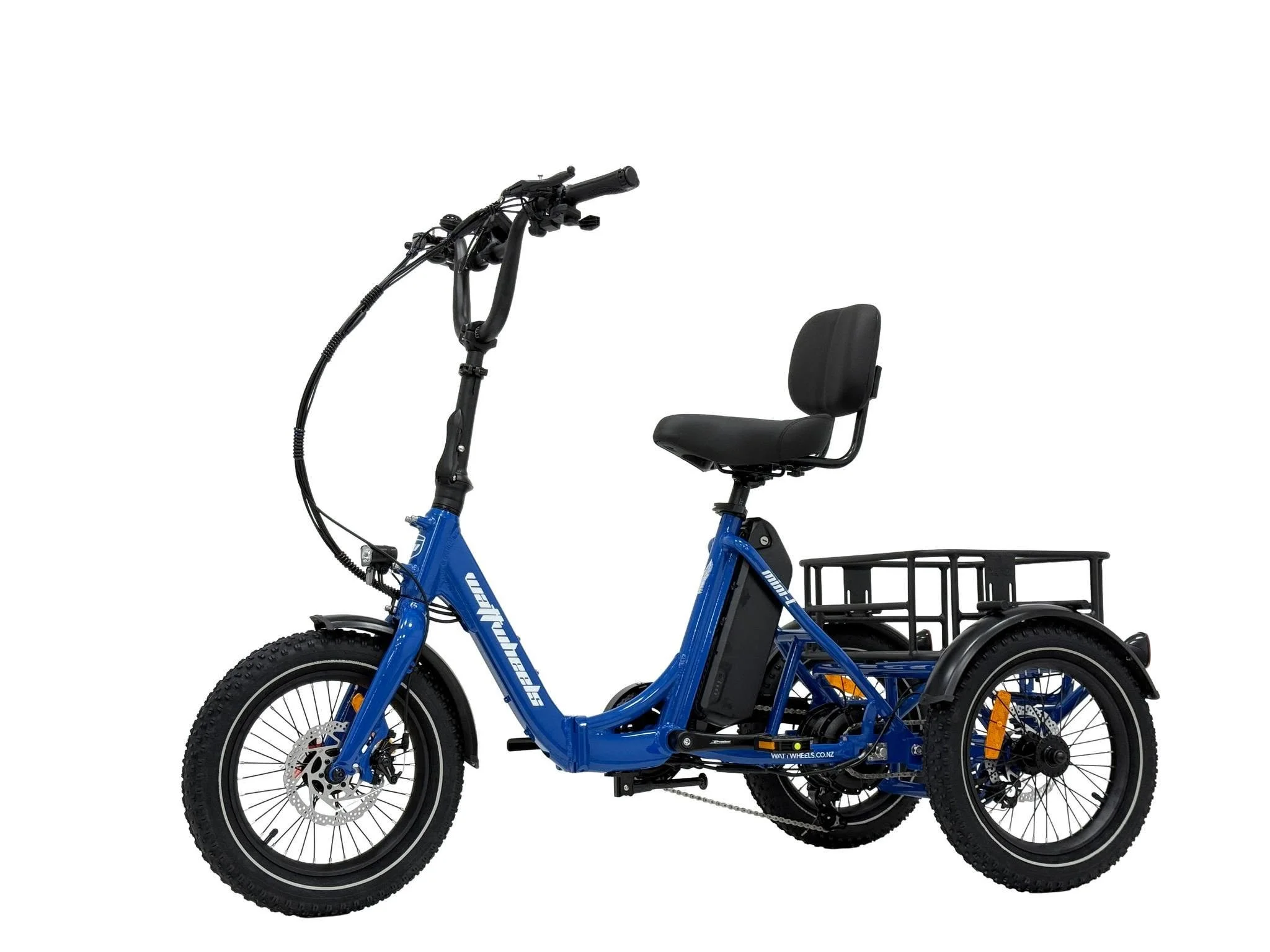 Wattwheels Mini T Trike Folding eTrike - Blue