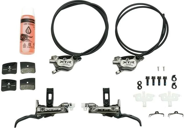 Shimano XTR BR-M9220 Four Piston Brake Set Front & Rear