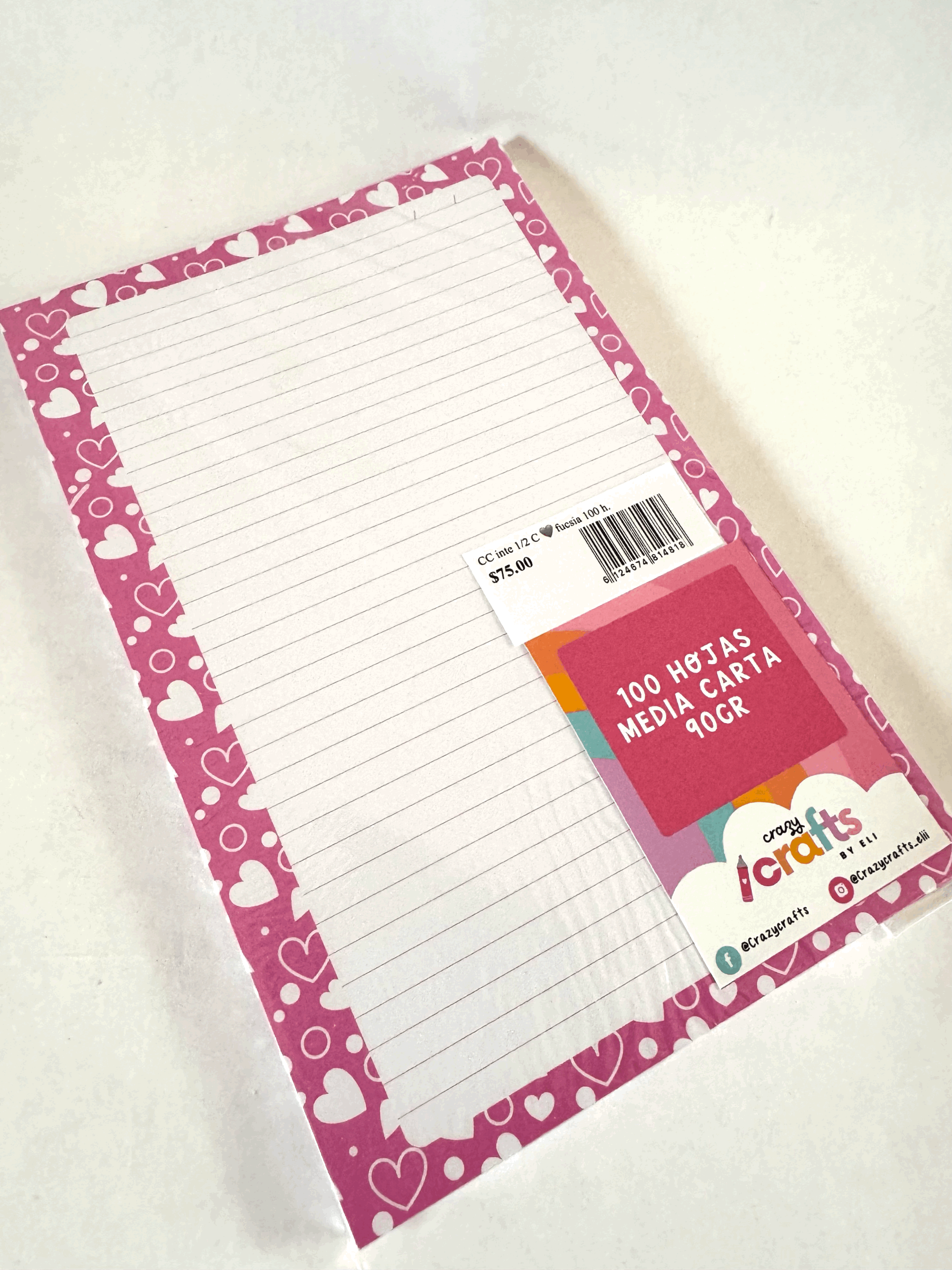 CC INTERIOR 1/2 C CORAZON FUCSIA 100 H 90GR