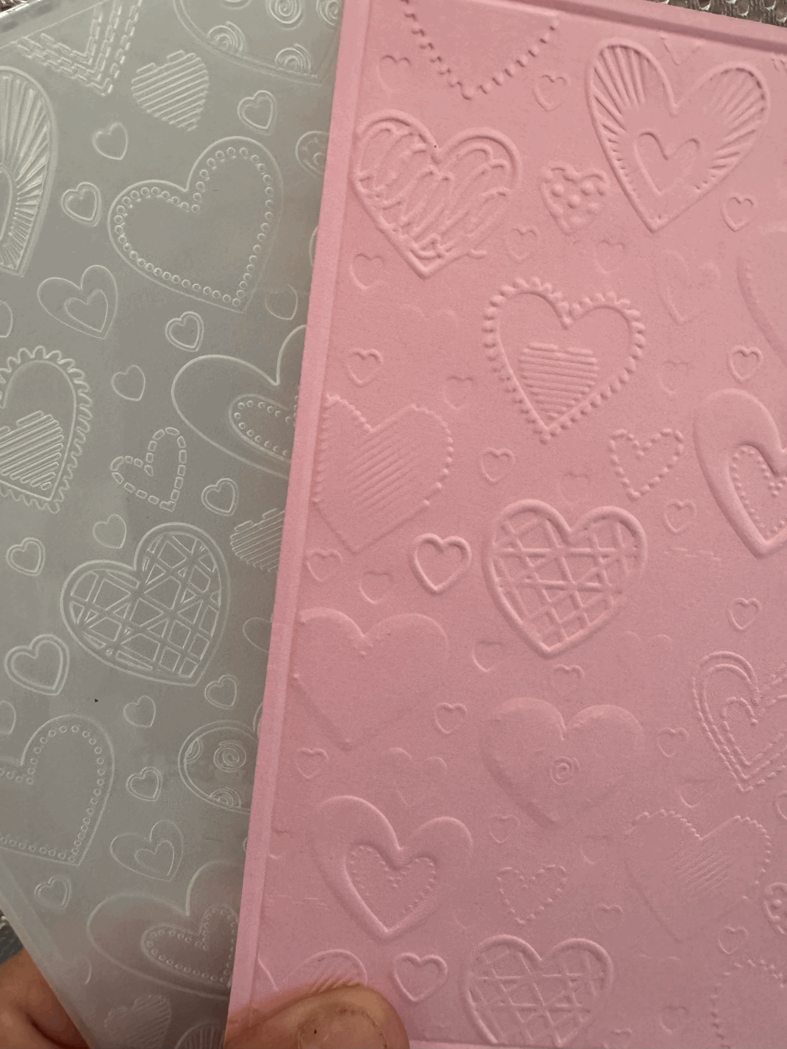 Folder emboss corazones