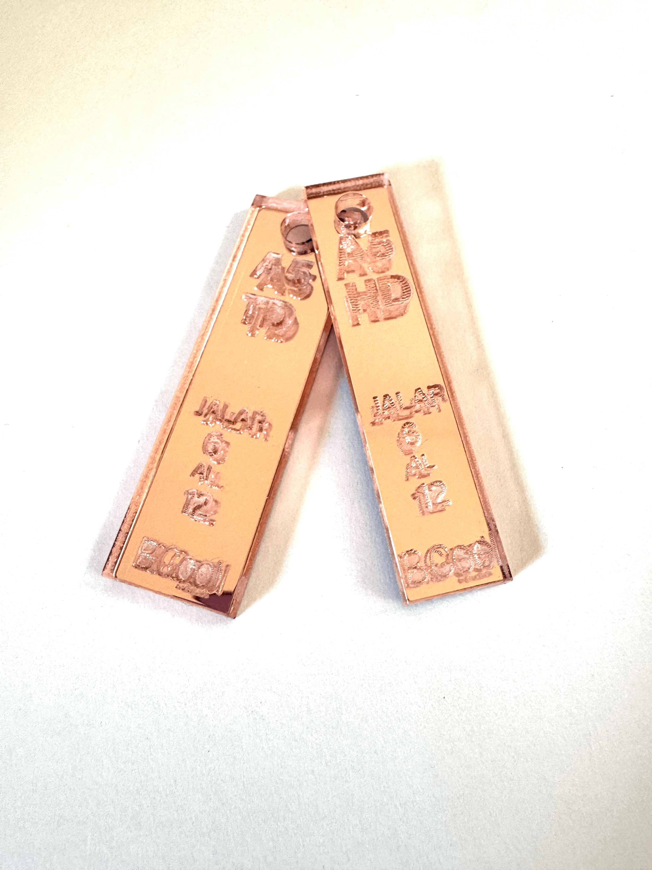 Topes encuader. 5x5 rose gold