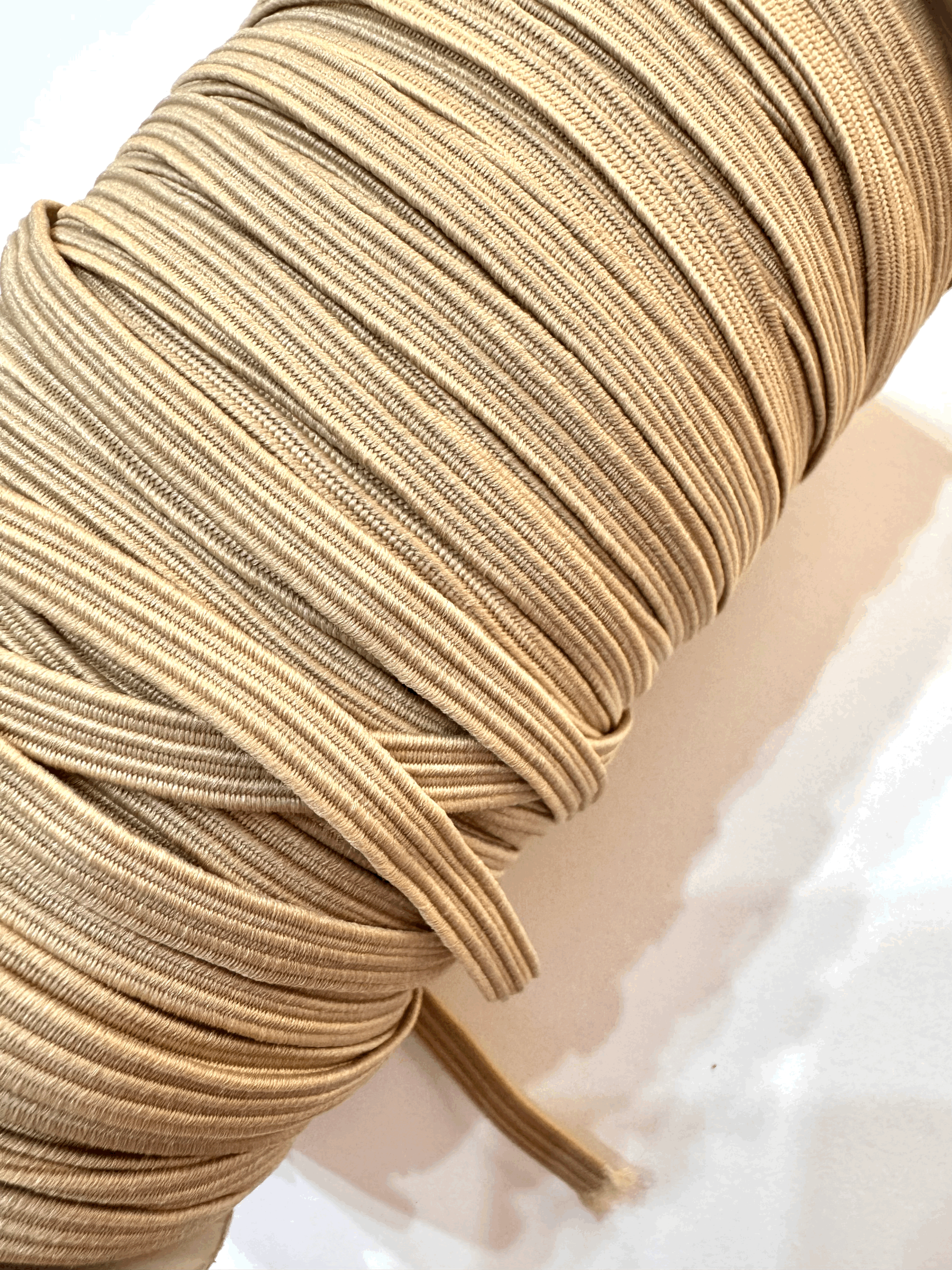 Elastico mate beige 5mts 6mm