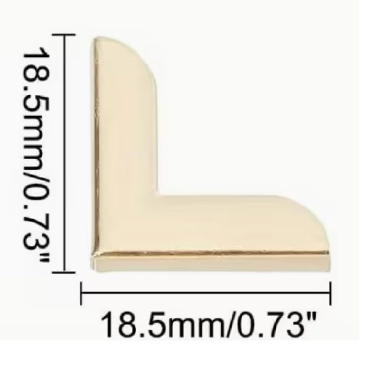 Esquinero dorado 20 pz