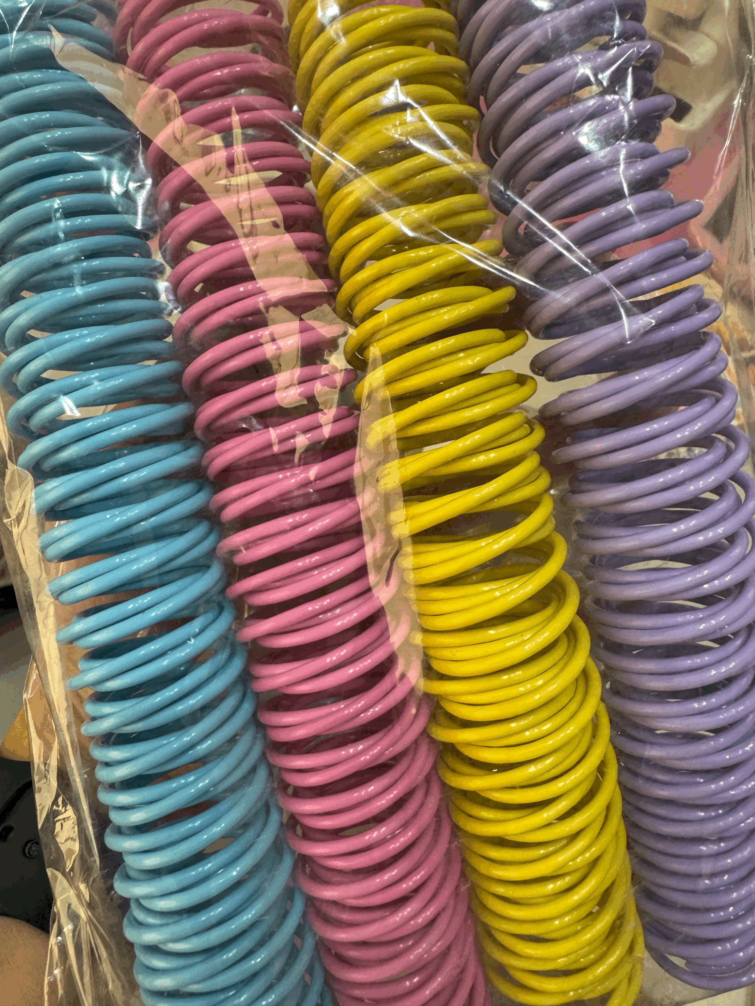 ESPIRAL PASTEL SURTIDO 2.5 CM 16 PZAS