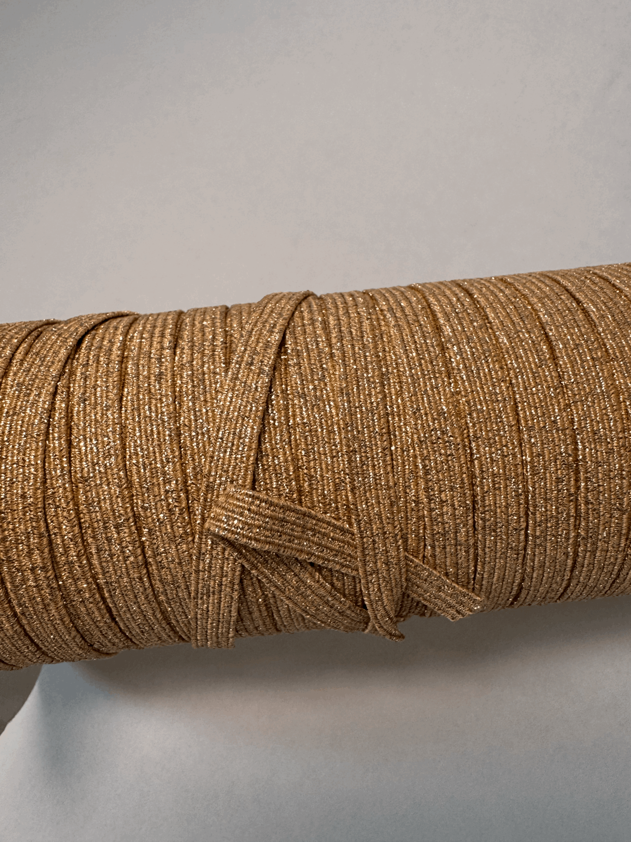 Elastico glitter rose gold 5mts 6mm