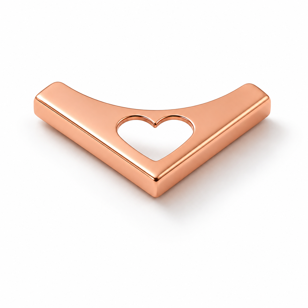 Esquinero rose gold corazón 4 pz.