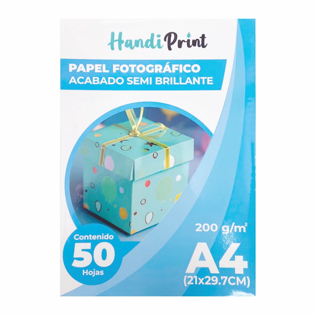 PAPEL FOTOGRAFICO SEMI BRILLANTE A4 200 GR.