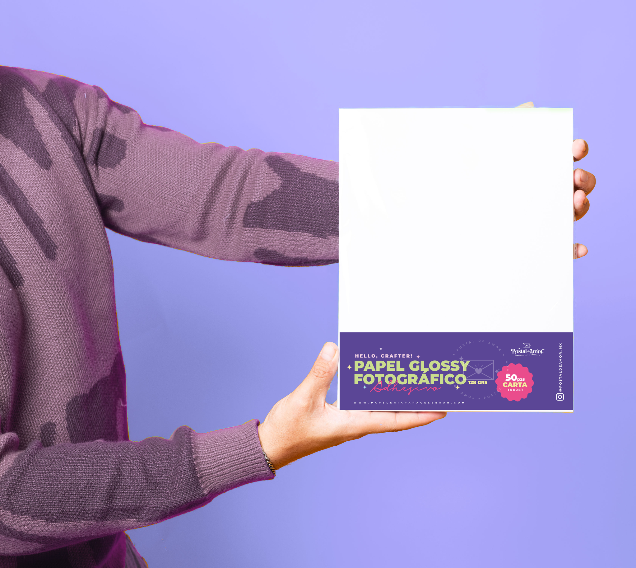 PAPEL FOTO GLOSSY ADH 128 GR