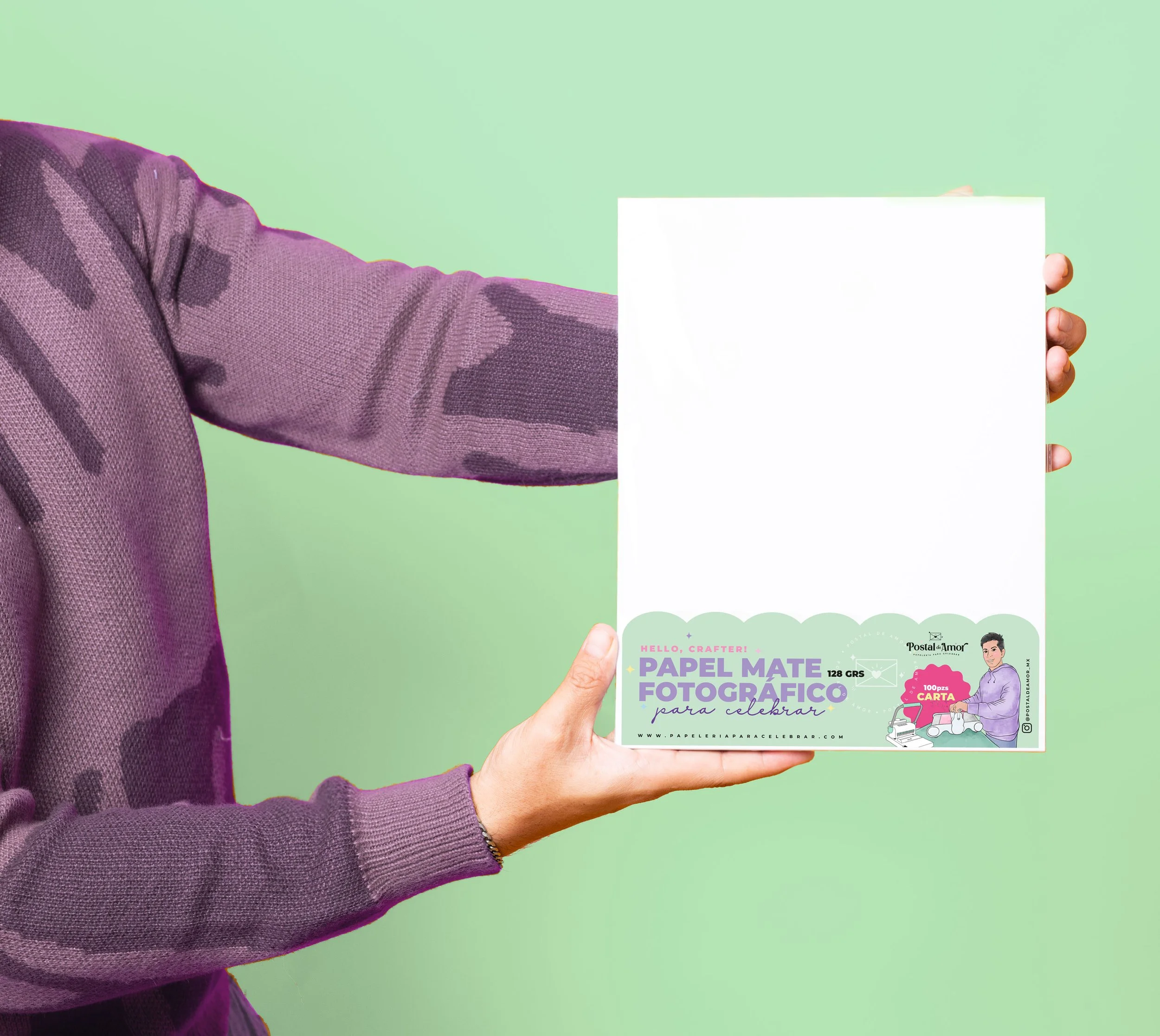 PAPEL FOTO MATE 128 GR PA