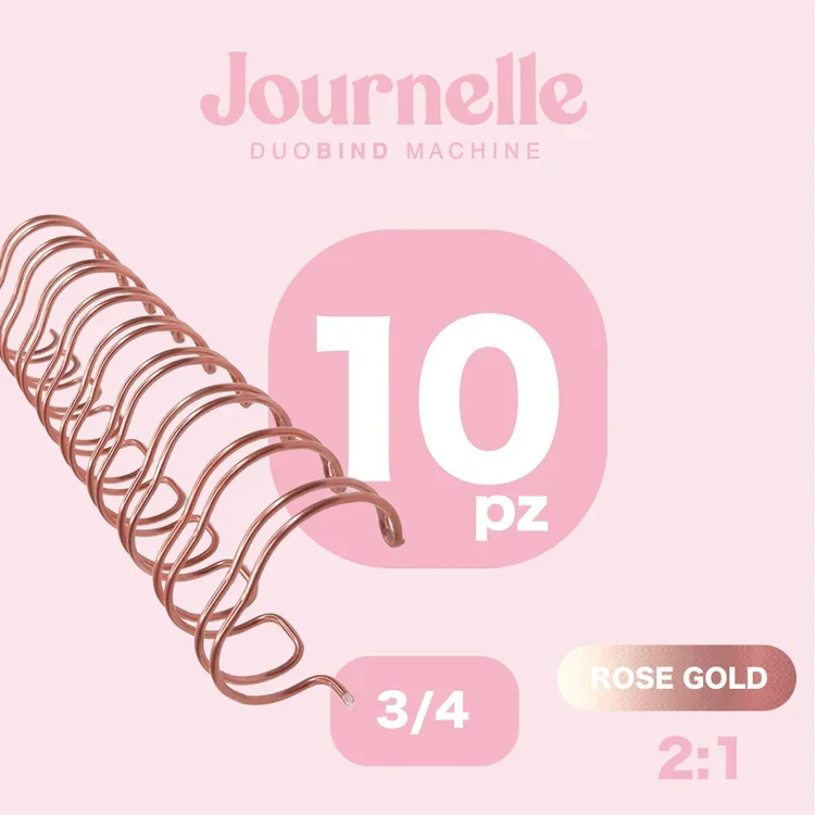 ARILLO MET.  ROSE GOLD 3/4 '' PAQ.10 PZ