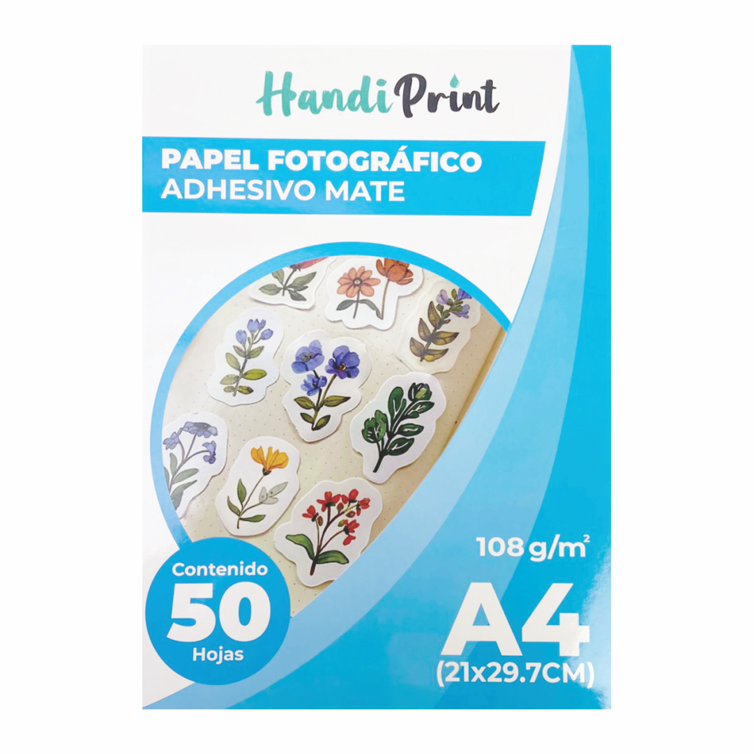 PAPEL FOTOGRÁFICO ADHESIVO MATE A4
