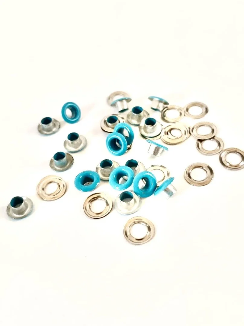 Ojillos azules 4mm 20pz