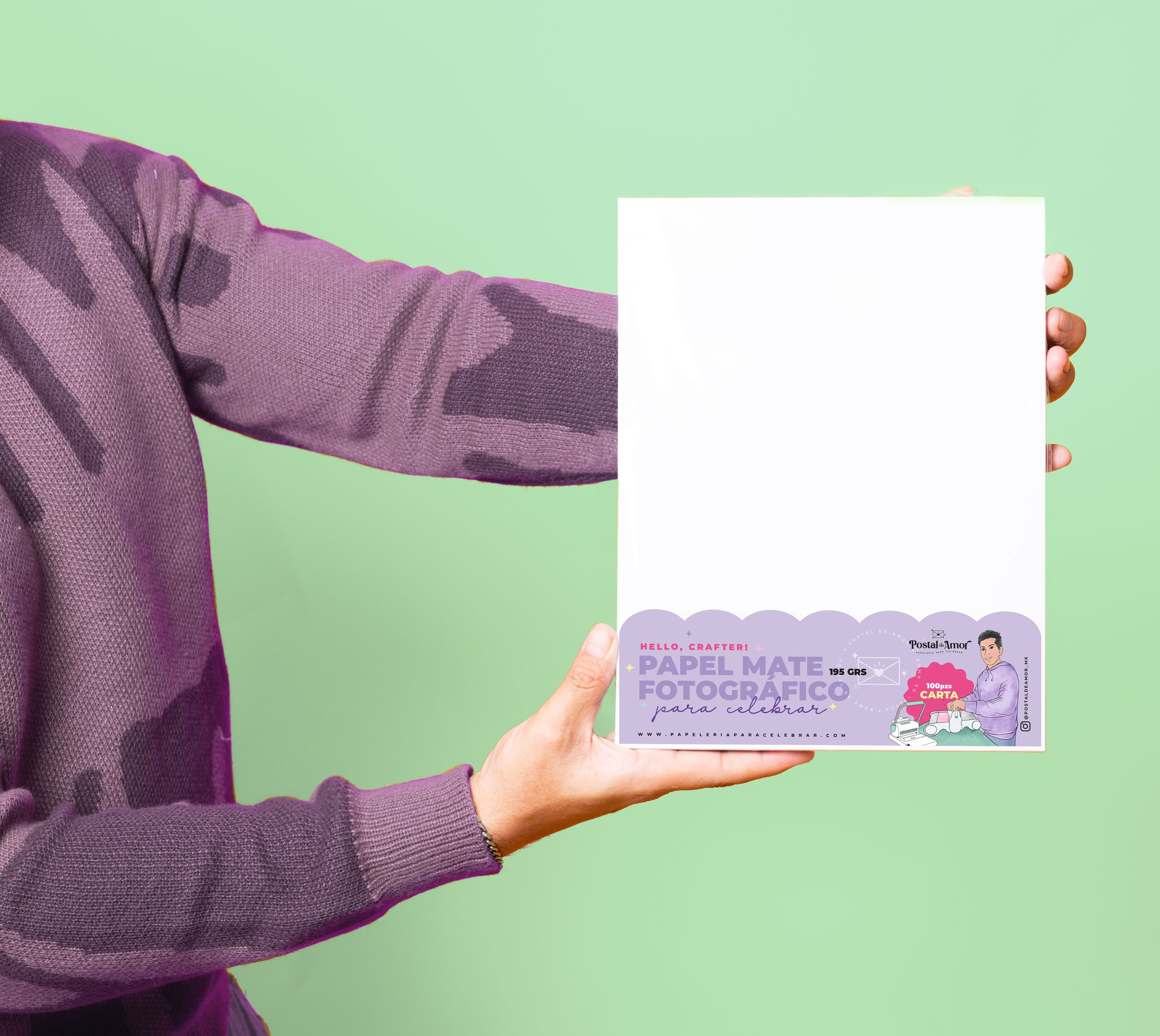 PAPEL FOTO MATE 195 GR. PA