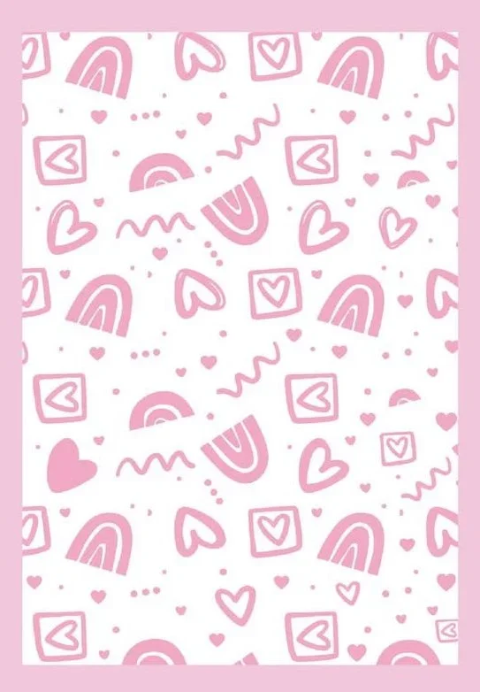 FOLDER EMBOSS RAINBOW HEART