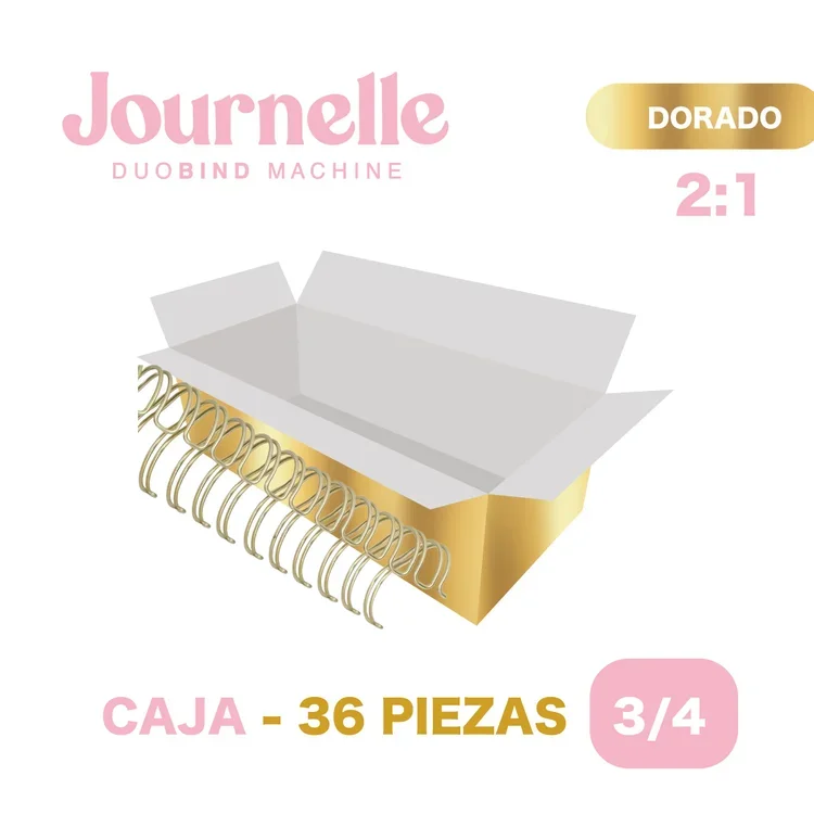 ARILLO MET.  DORADOS 3/4 '' 36 PZA