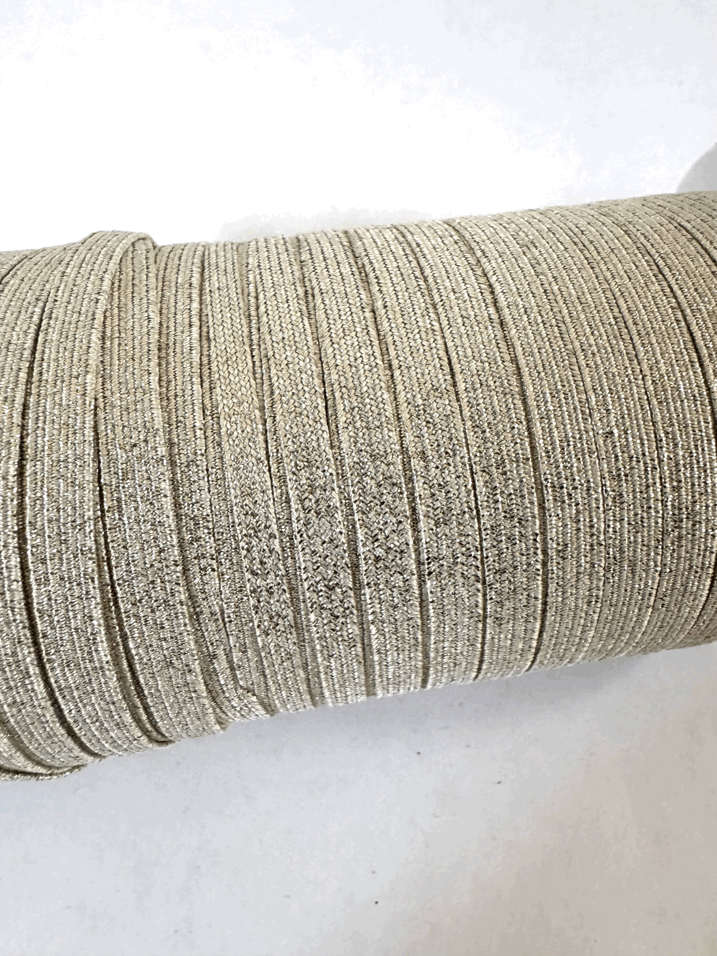 Elastico glitter plata 5mts 6mm