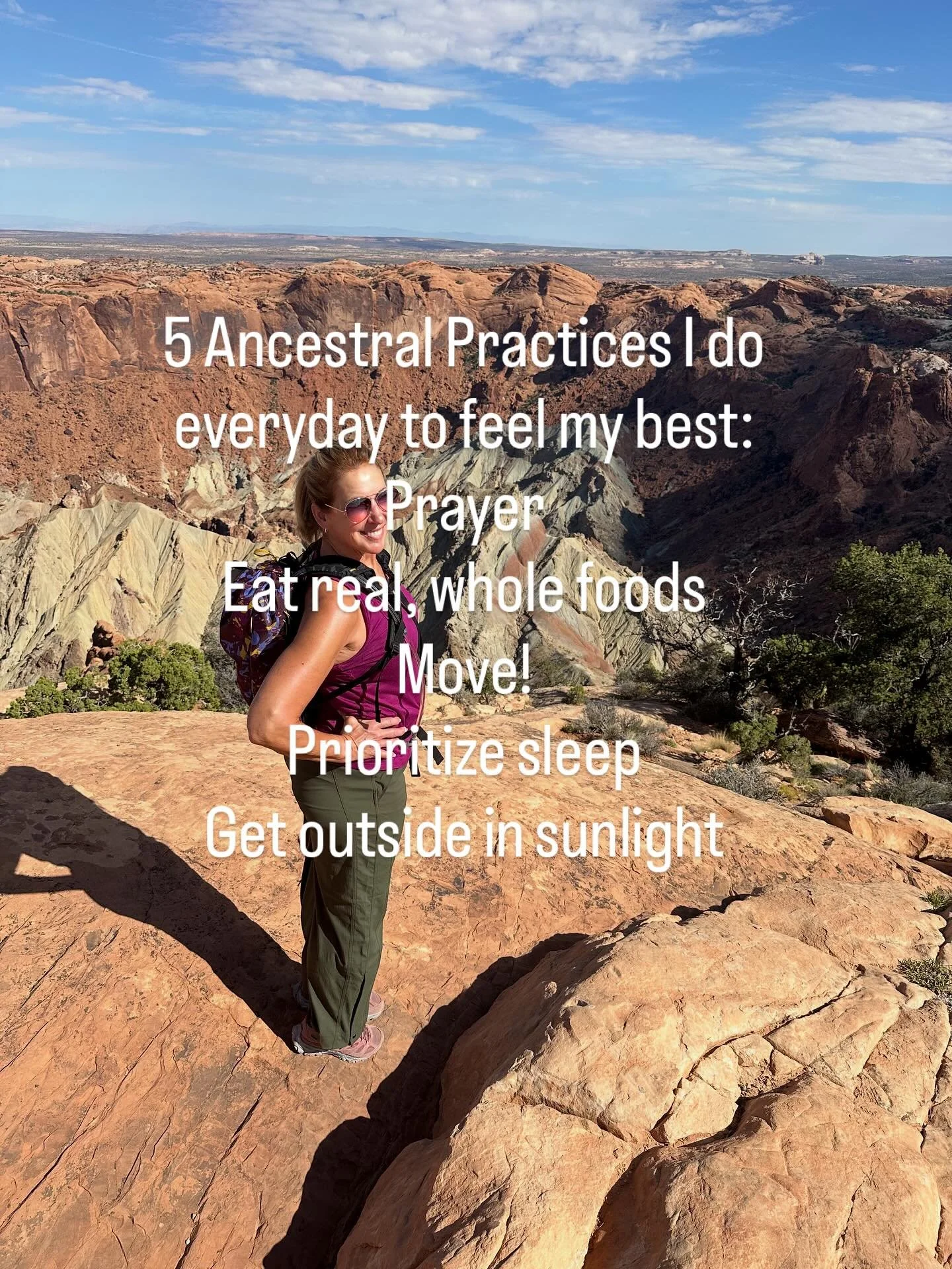 No hacks. No magic pills.
Just the five things I come back to every day:
Prayer. Real food. Movement. Sleep. Sunlight.
Simple habits that make everything else better. 🌿

Check out my website for programs for women 50-ish +
www.foreverstrongHER.com
T