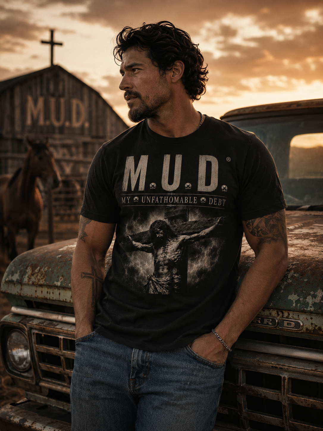 Redemption Through Sacrifice | M.U.D. Graphic Tee