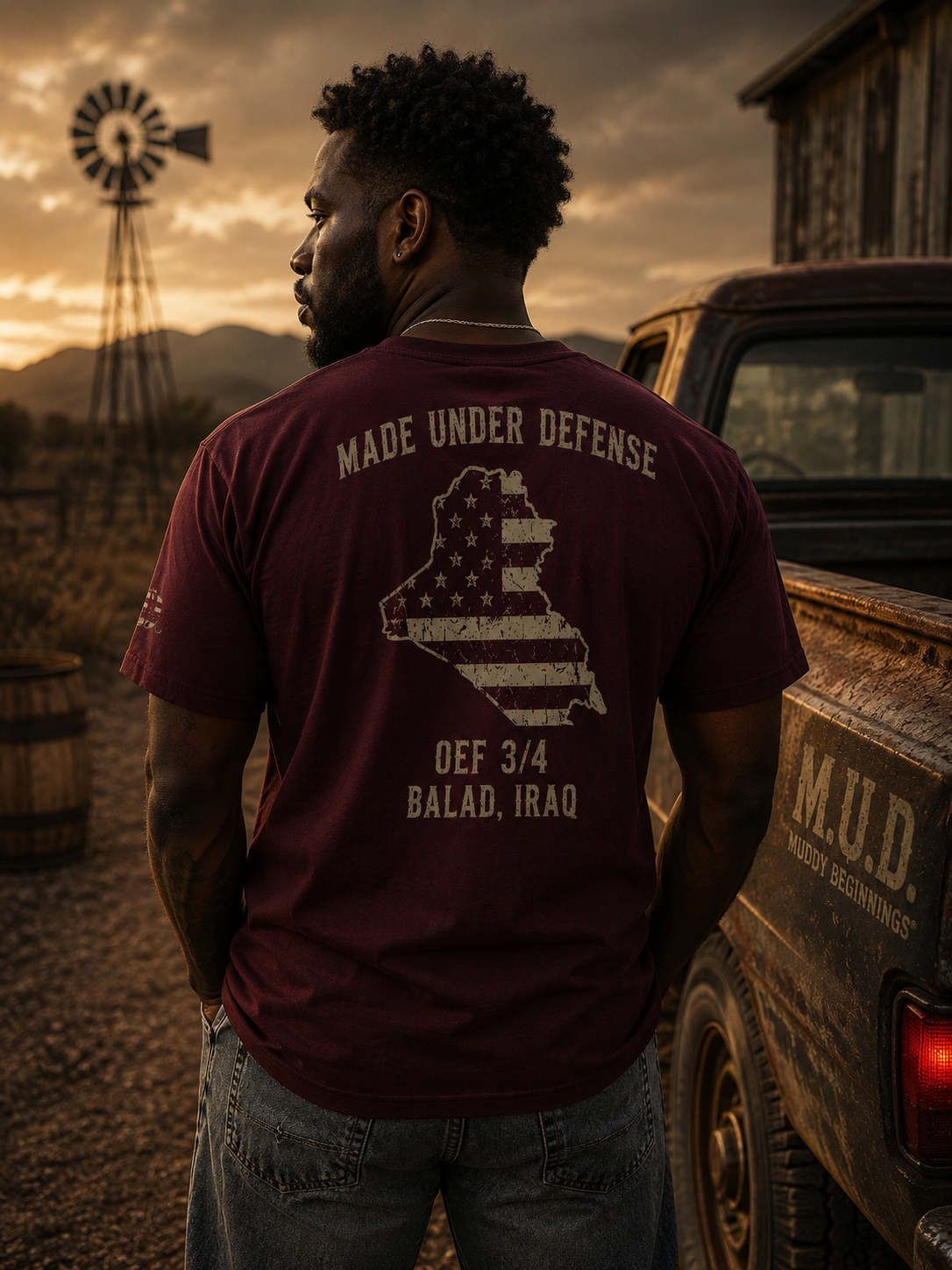 Iraq | Men’s Fitted Tee