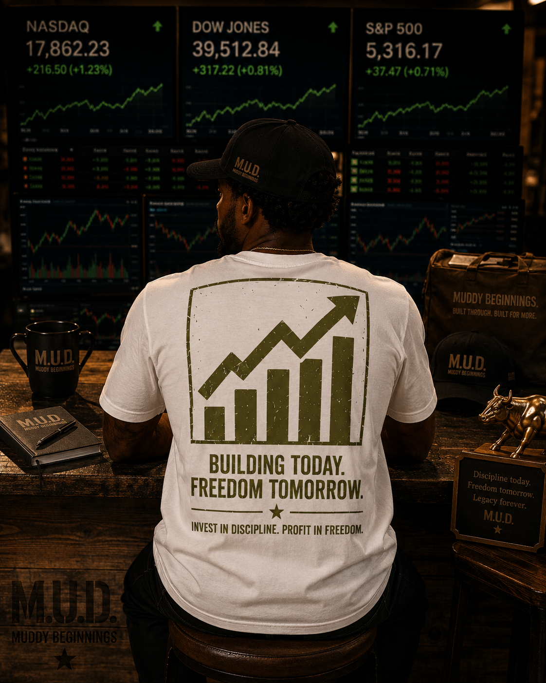 Stocks | Fitted M.U.D. Graphic Tee