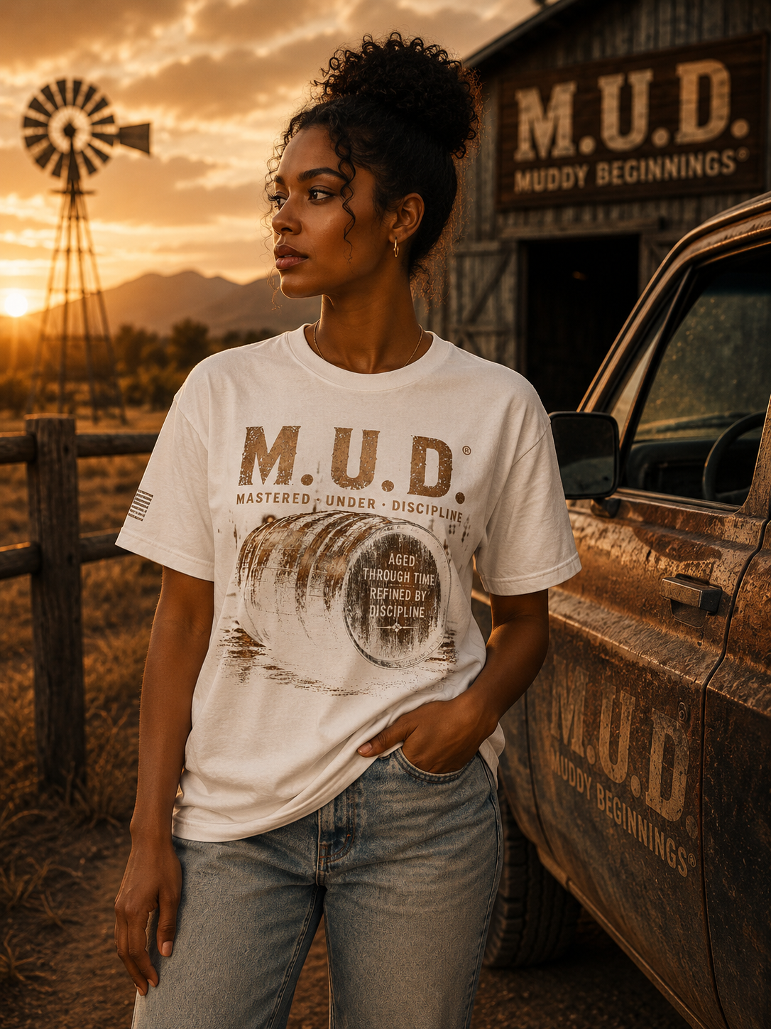 Refined Through Hardship | M.U.D. Graphic Tee