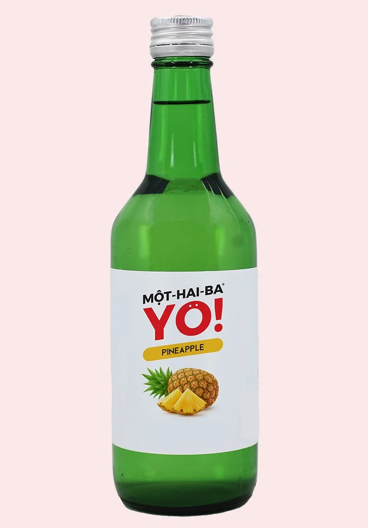 Plain Green Soju Bottle Glass Alcohol Container