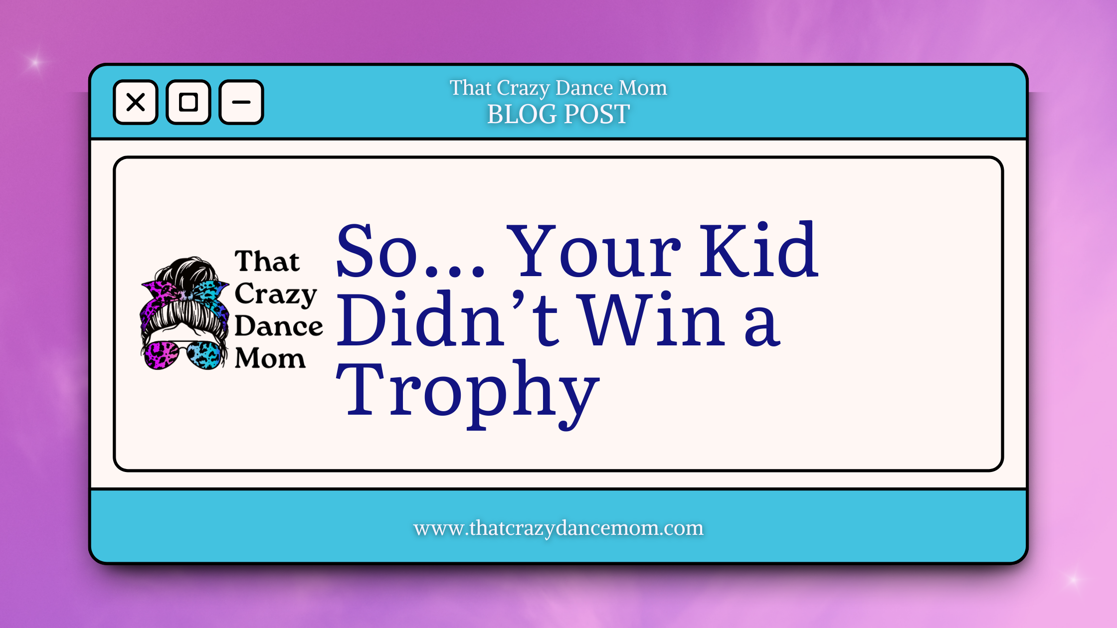 So… Your Kid Didn’t Win a Trophy
