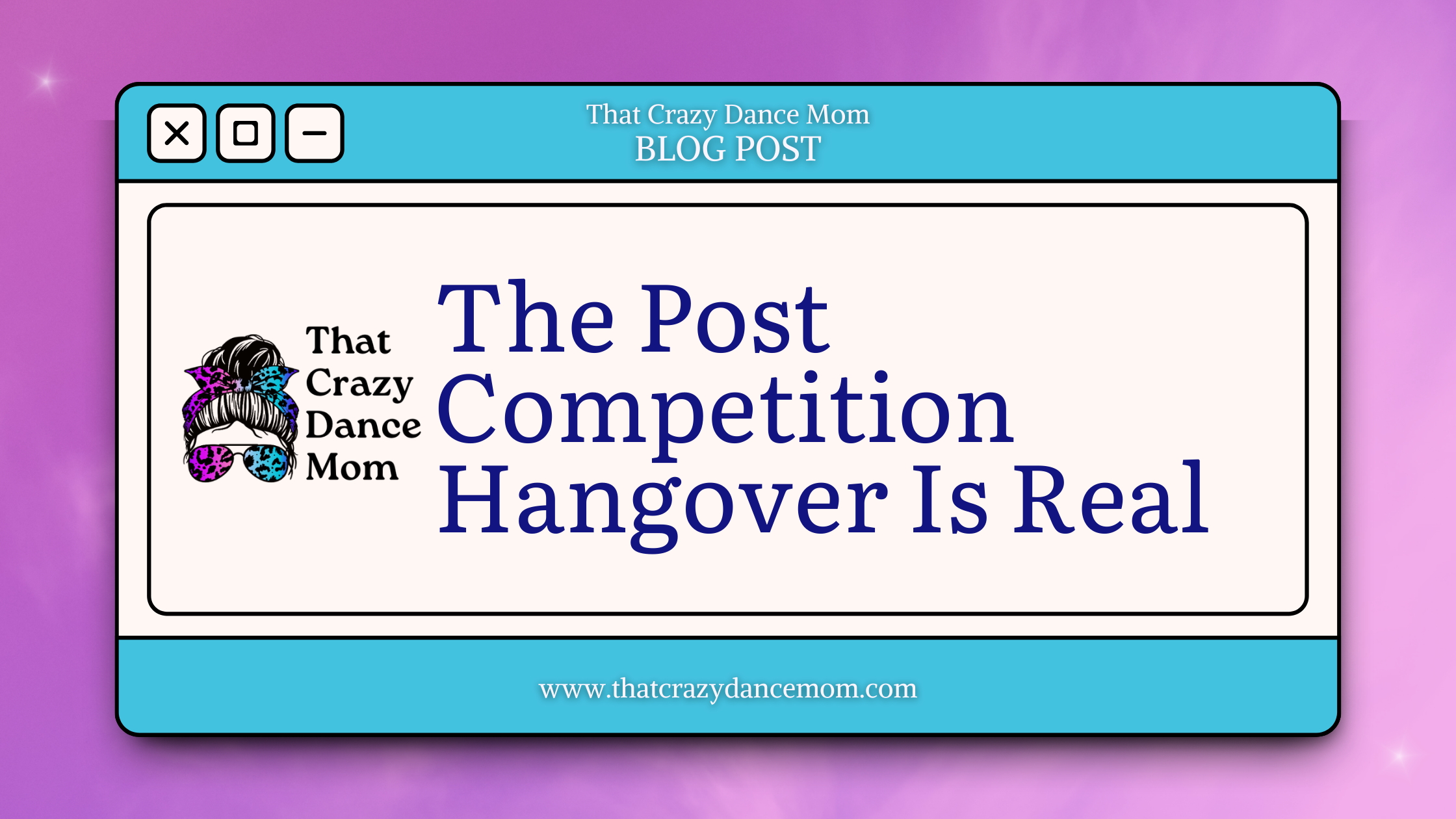 The Post Competition Hangover Is Real