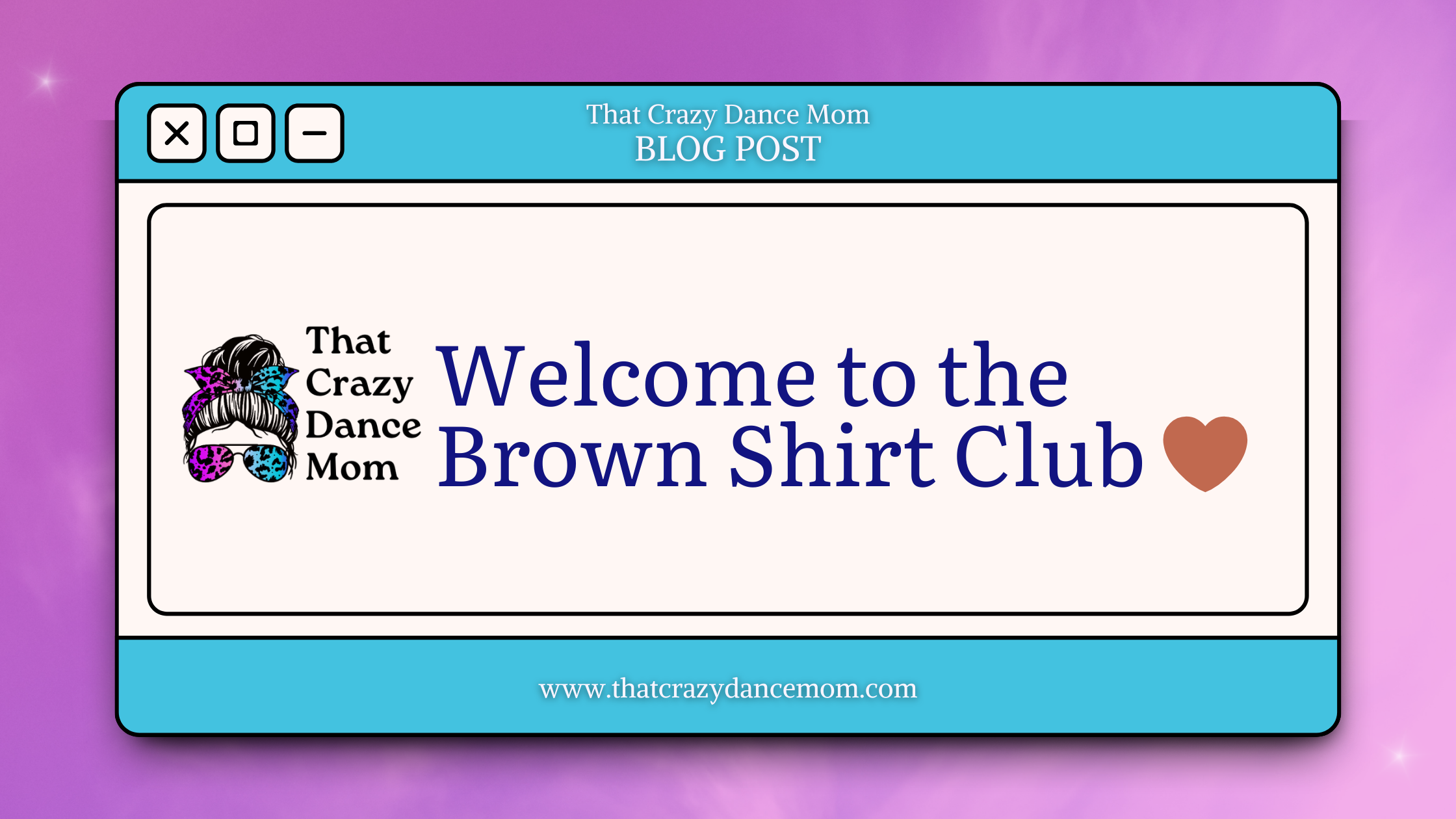 Welcome to the Brown Shirt Club 🤎