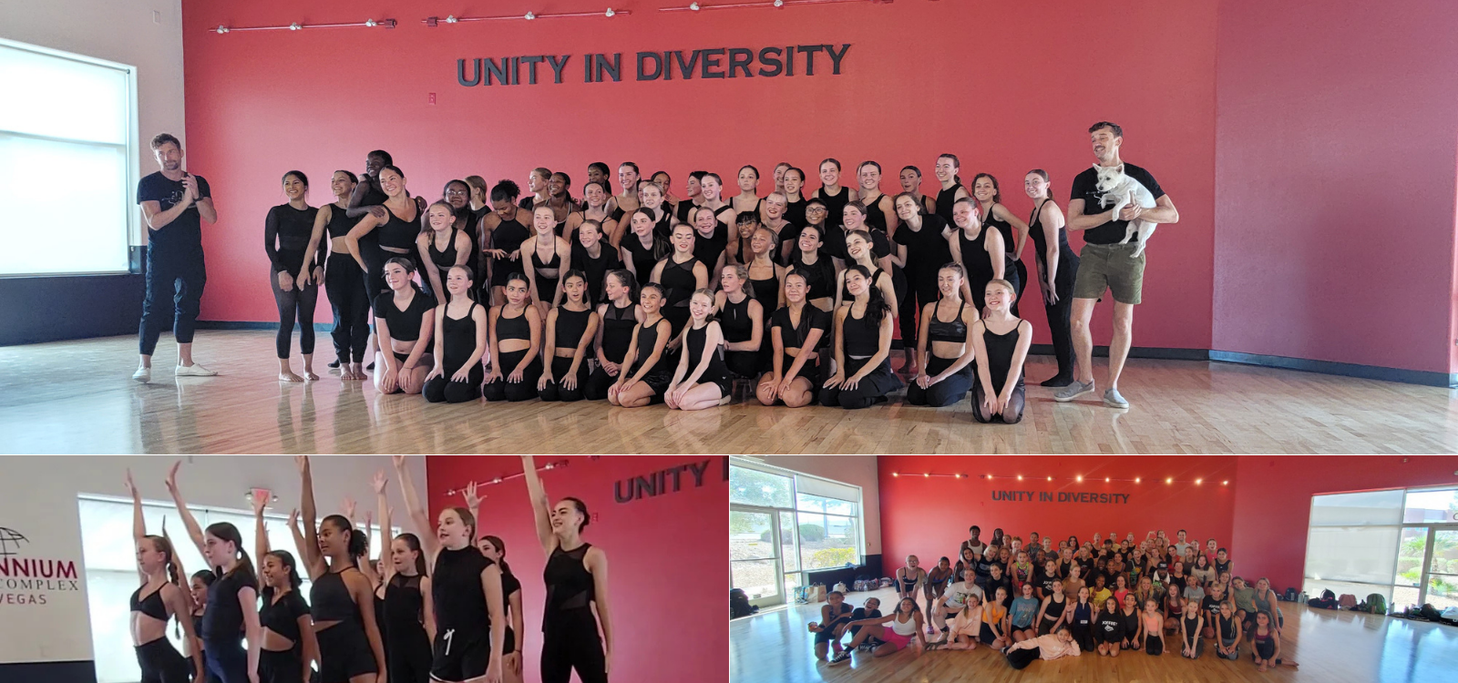 Dancer performing on stage and enjoying moments with friends during Joffrey Ballet School Las Vegas summer intensive 2022