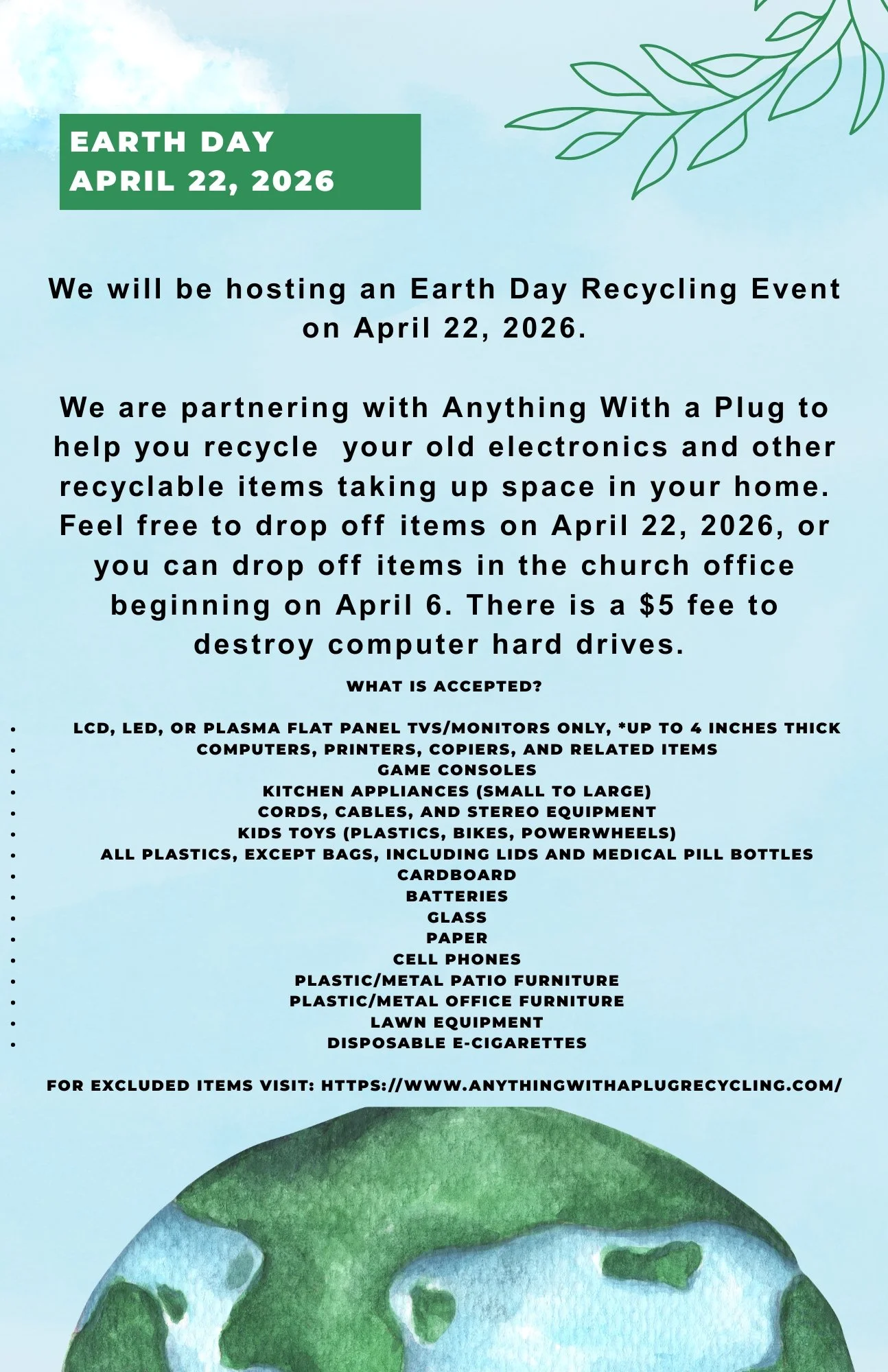 Earth Day Recycling Event