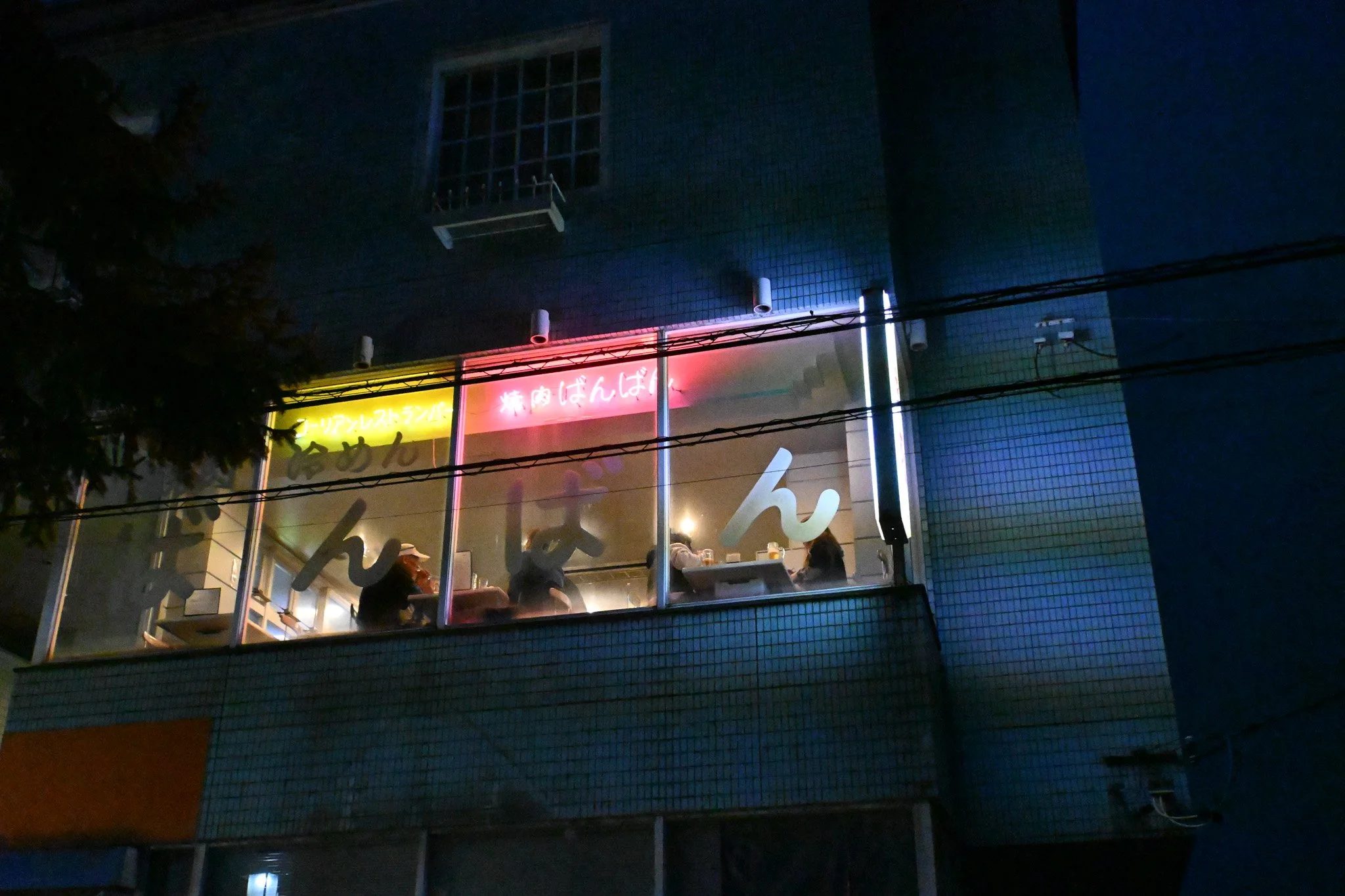 Post mountain eats in Hakuba, supported by neon lights. Hakuba., 2026 