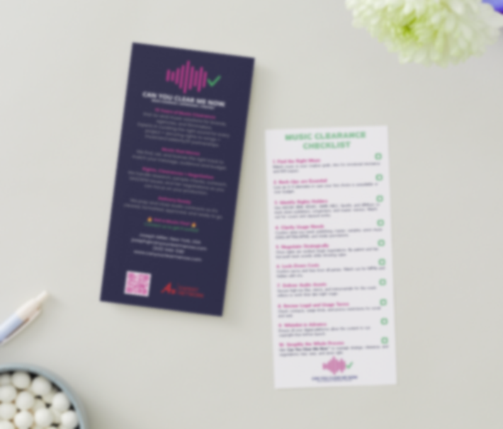 Music Clearance Checklist