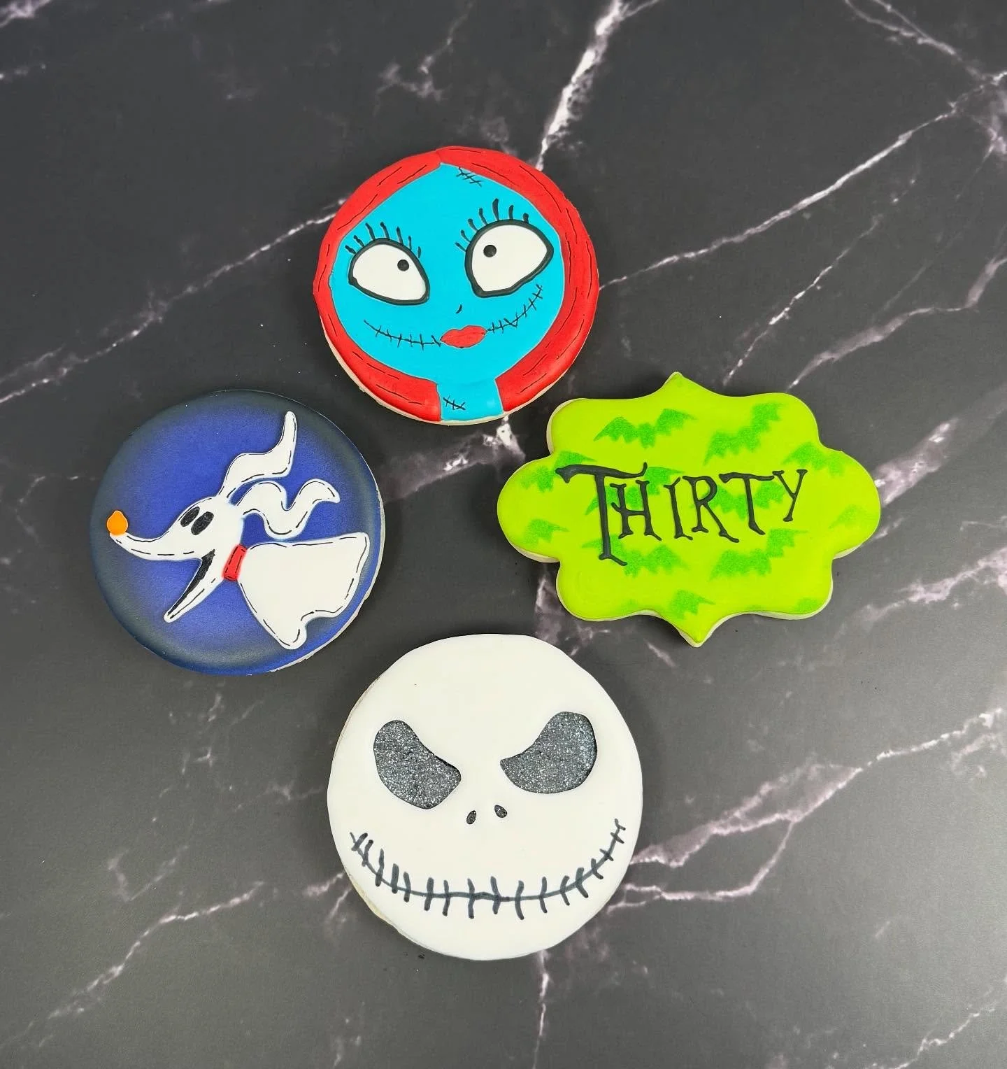 🎃 Playful + On-Theme

&ldquo;What&rsquo;s this? What&rsquo;s this?!&rdquo; 👻
A little royal icing magic inspired by The Nightmare Before Christmas.
Because spooky season and Christmas spirit can totally coexist 💀✨

Happy 30th! 

#nightmarebeforech