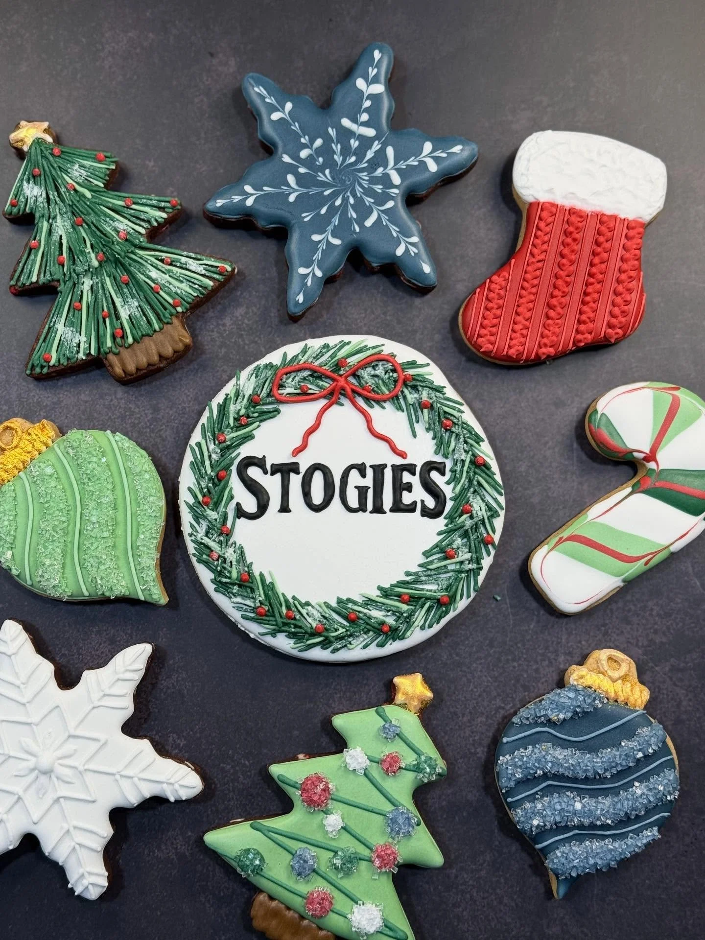 A huge THANK YOU to Stogies for inviting us to create these gorgeous custom cookies for your Open House and Toy Drive! 🎄✨

We loved bringing a little extra sweetness to such a meaningful event. Your generosity&mdash;and the generosity of everyone wh