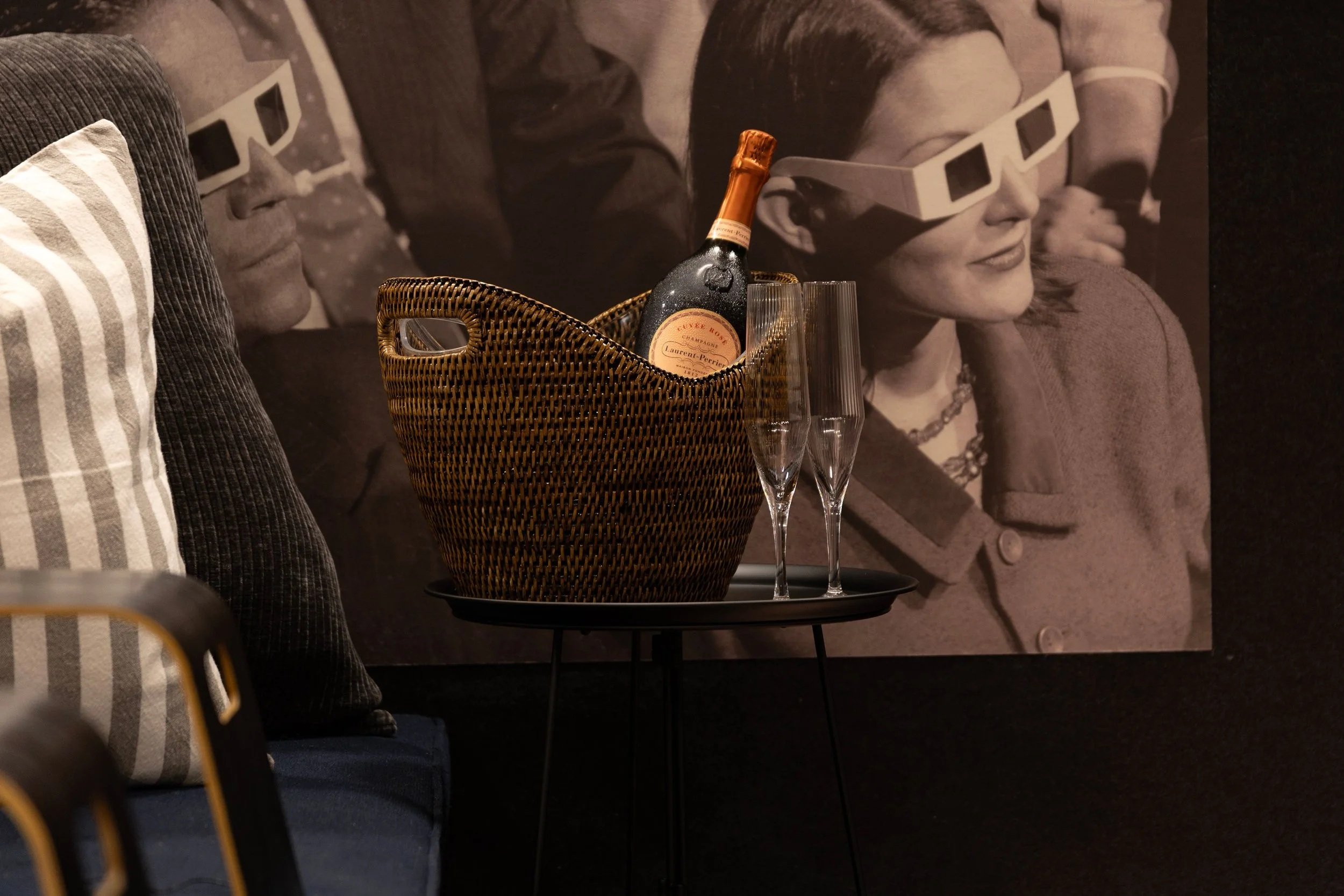 Private cinema with surround sound at Opito Point Lodge - Luxury Accommodation in Coromandel, New Zealand

