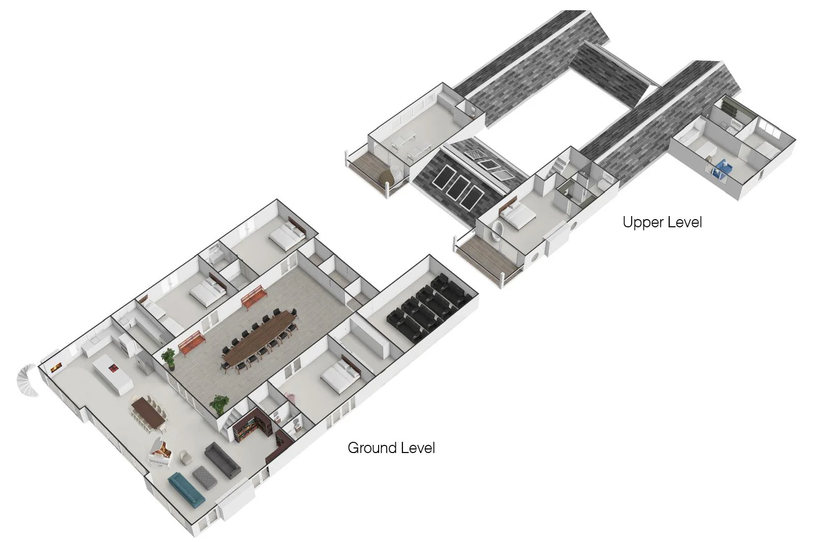 Opito Point Lodge - 3D Floor layouts