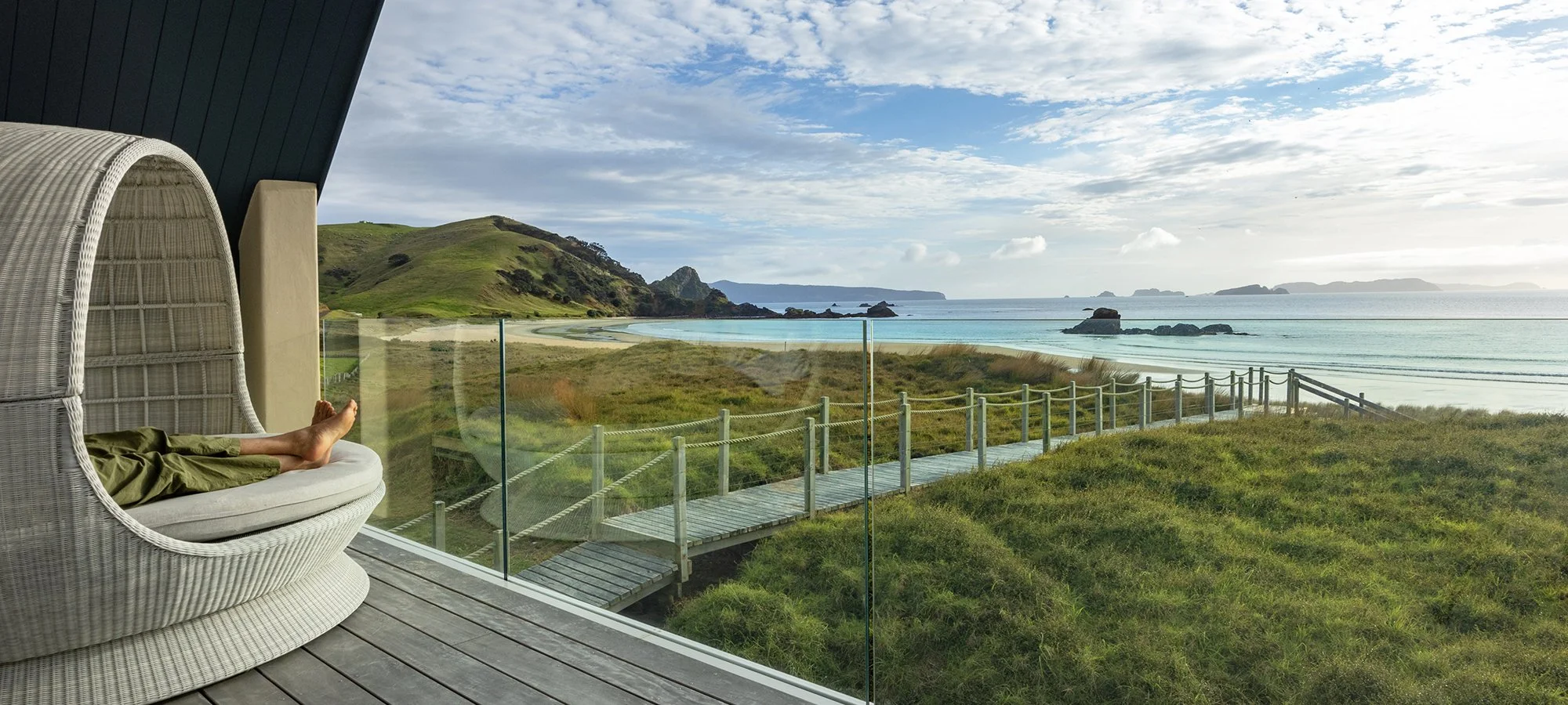 Beach Views from Opito Point Lodge - Luxury Accommodation in Coromandel, New Zealand