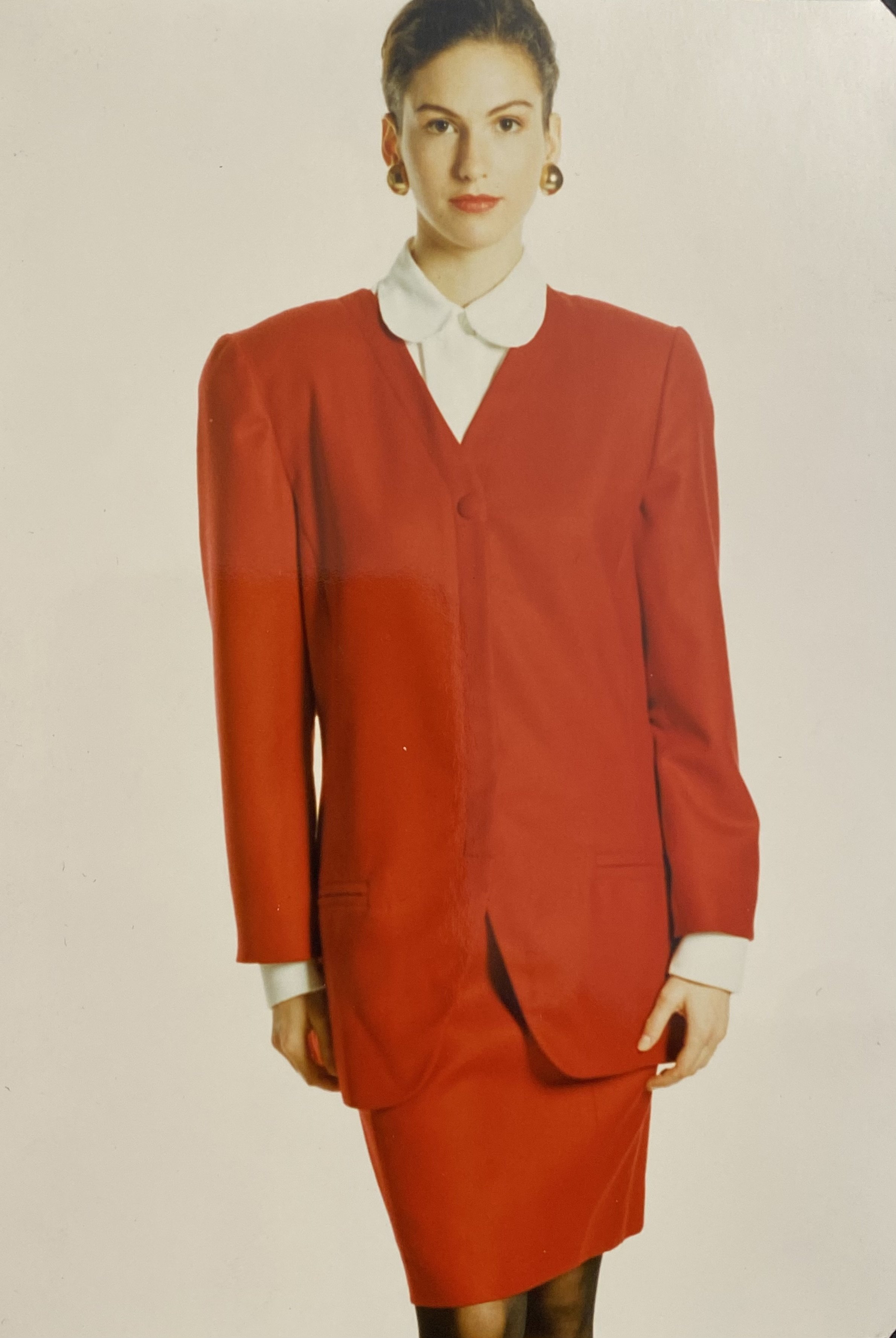 Fourth year final collection - sumac red suit