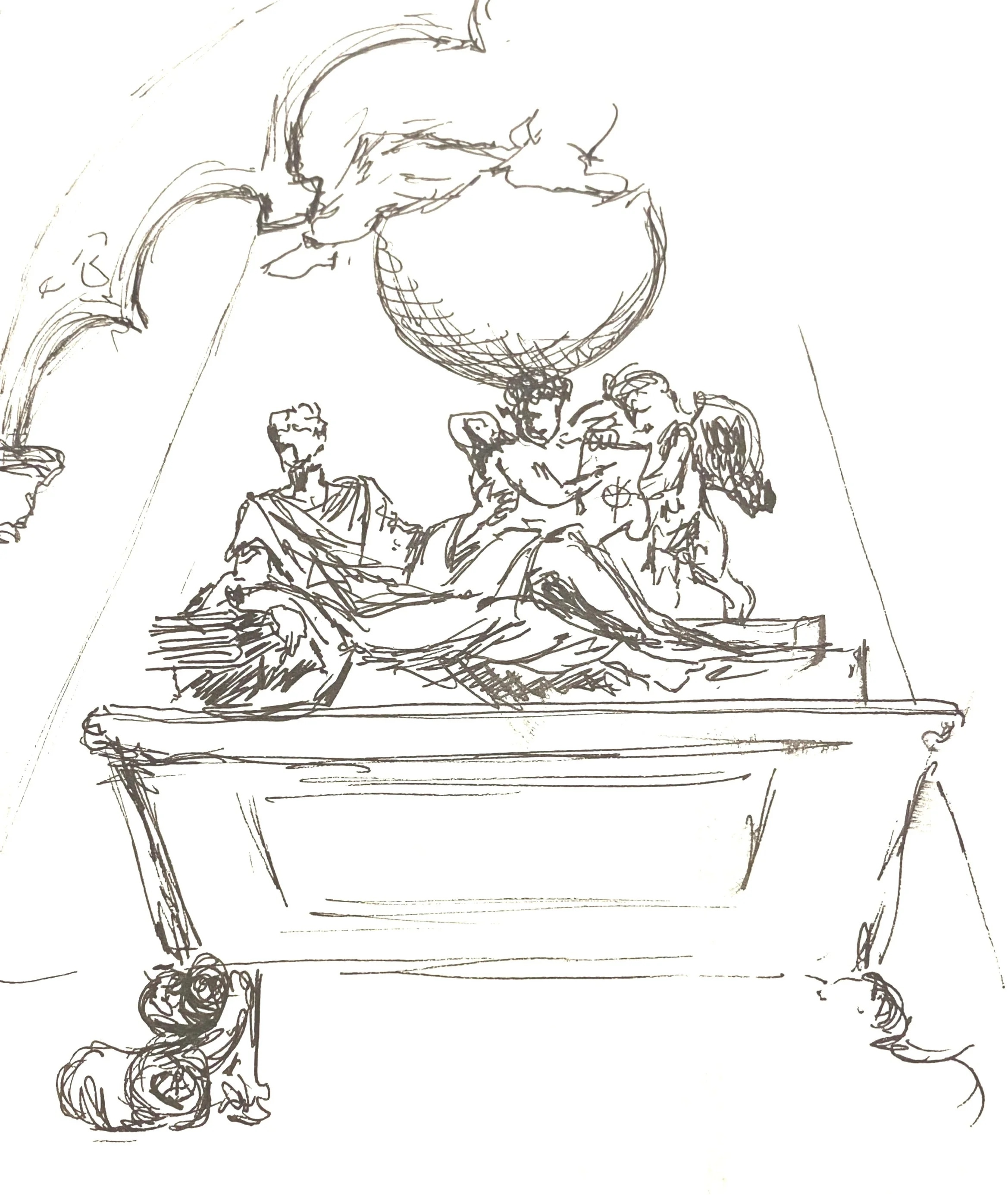 Isaac Newton's tomb