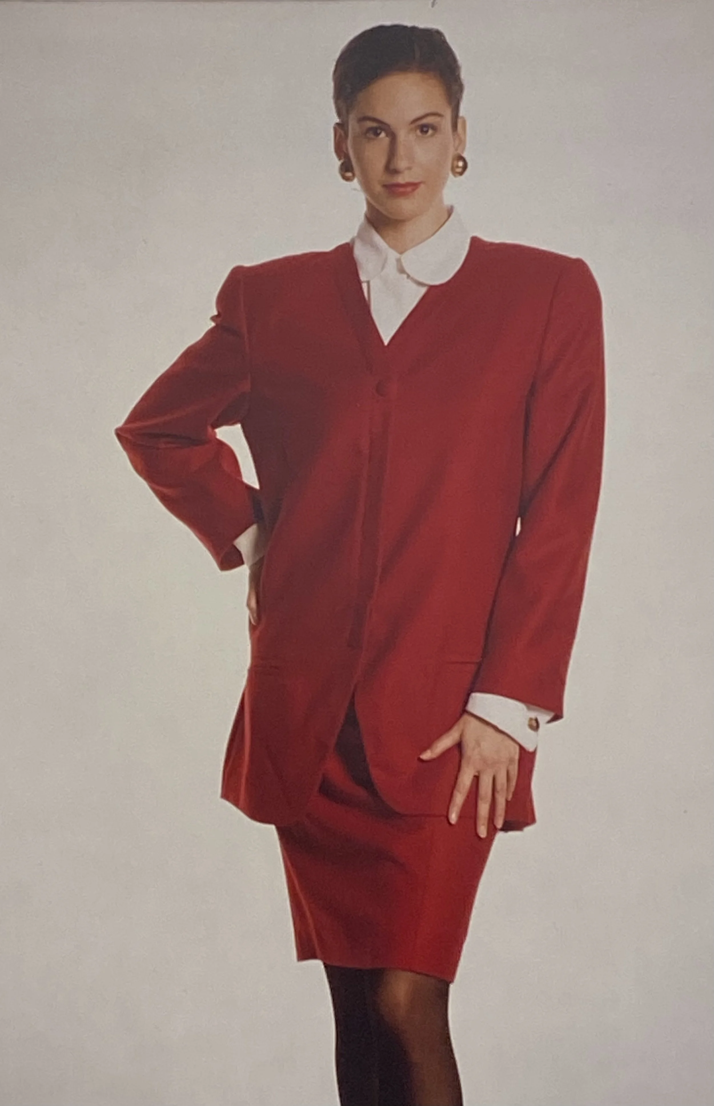 Fourth year final collection - sumac red suit