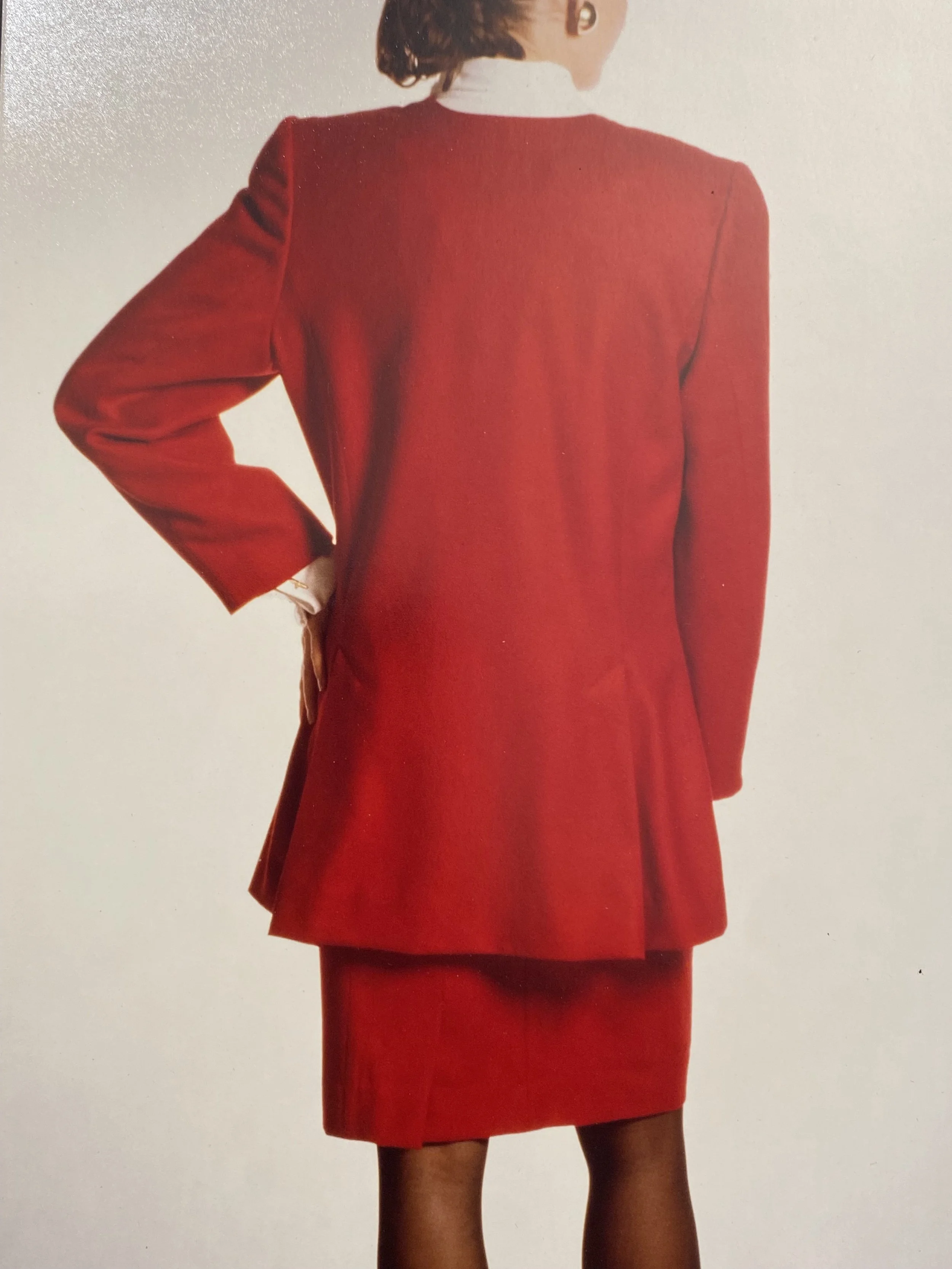 Fourth year final collection - sumac red suit