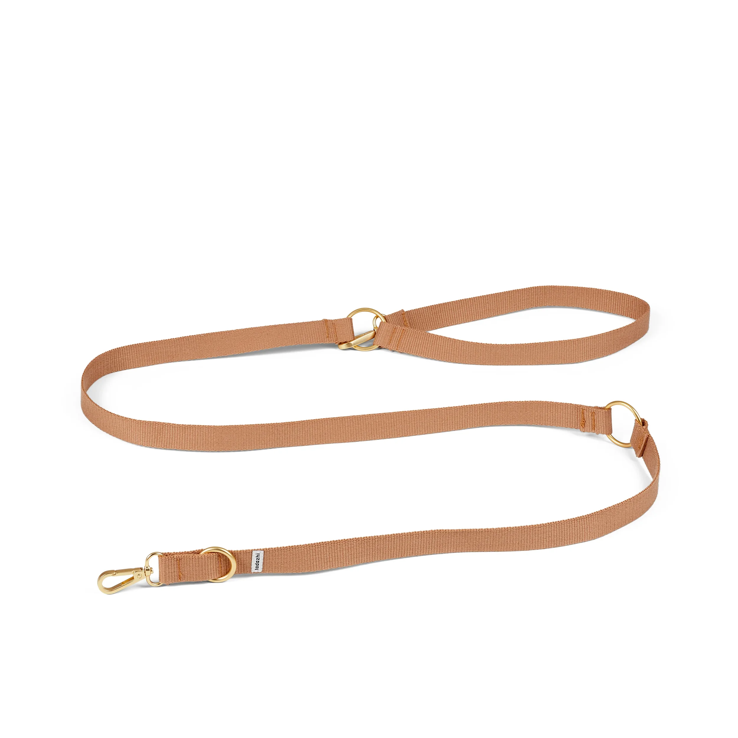 adjustable leash - light brown