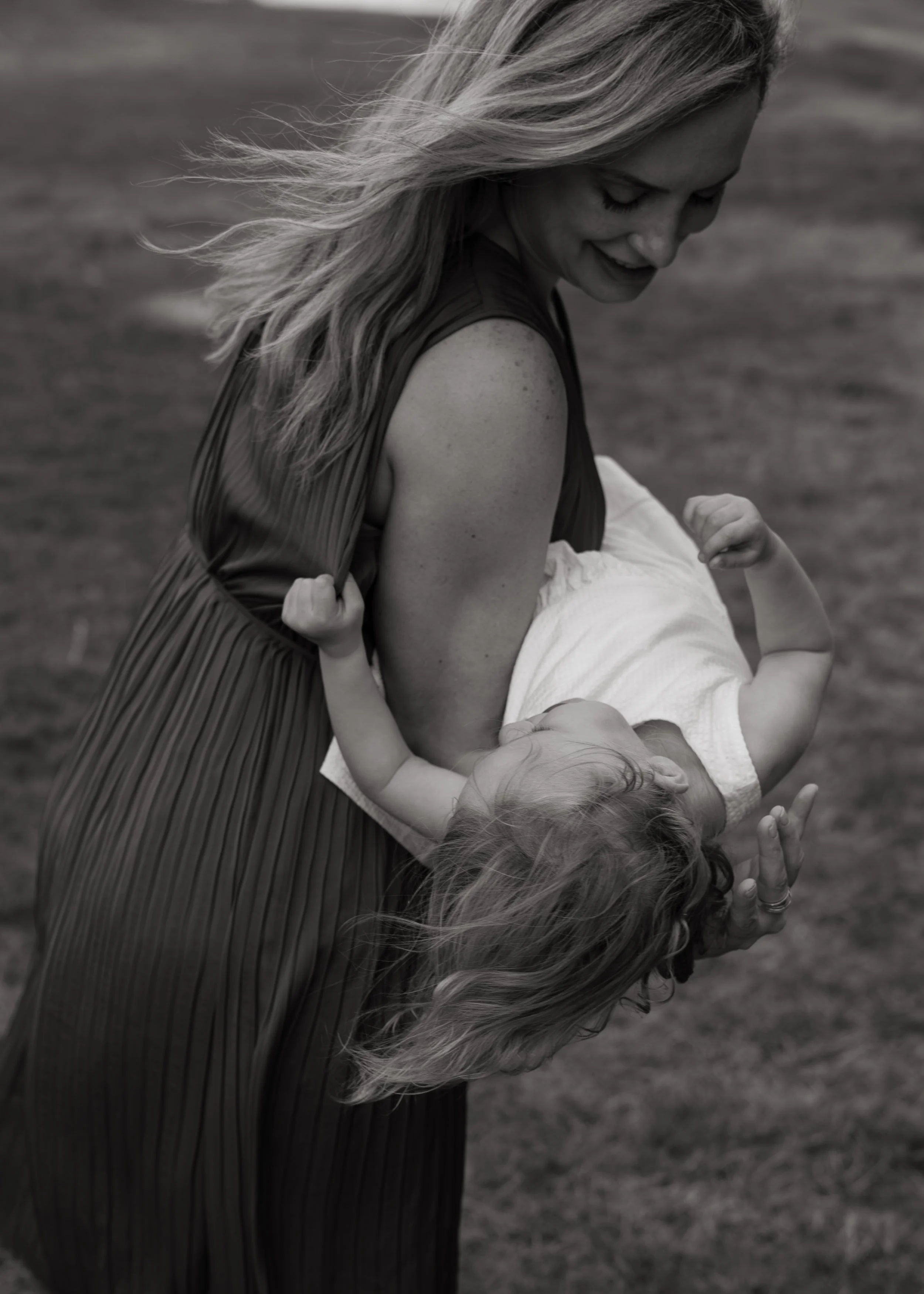 Mother and daughter during family session in Vancouver, WA
