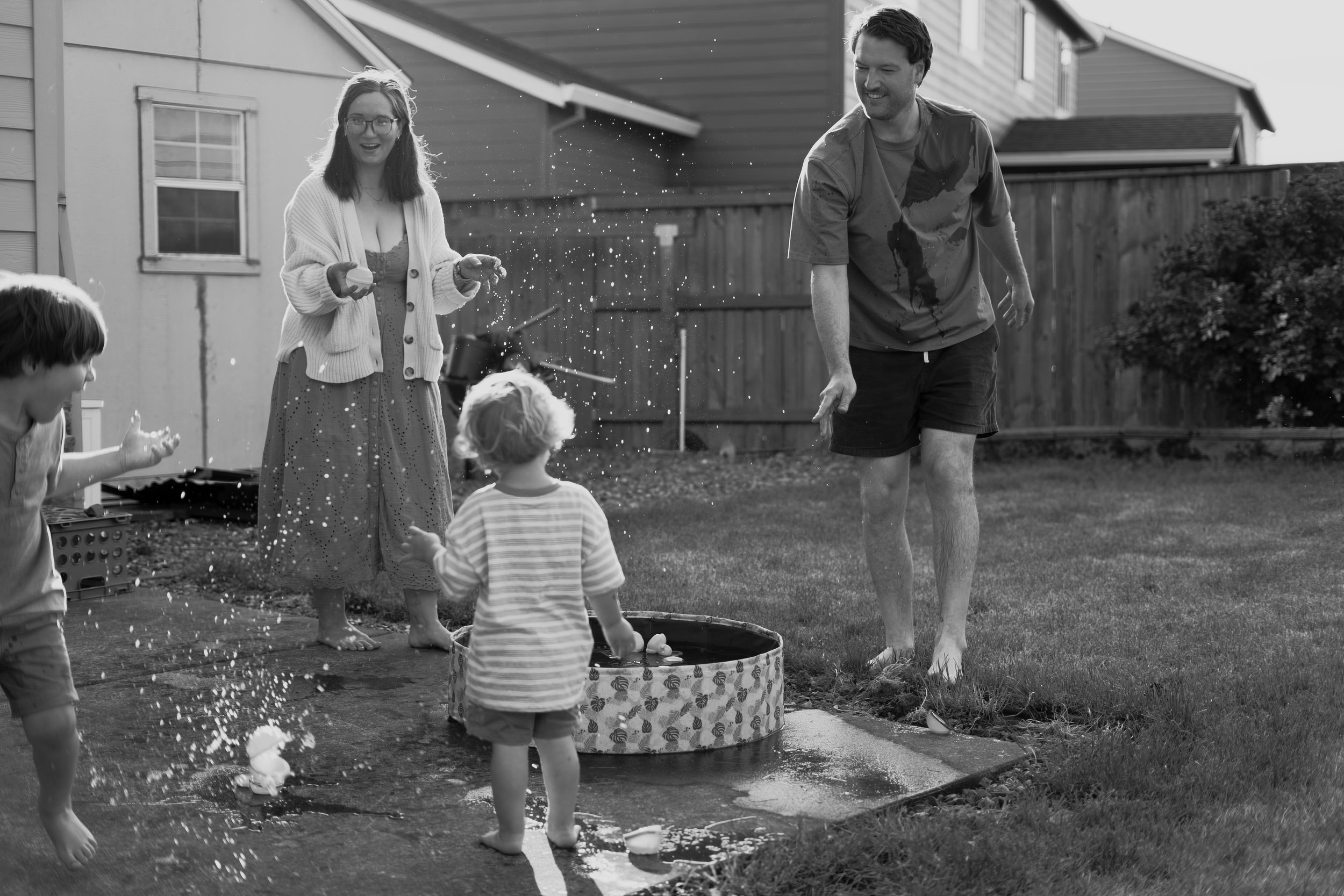 Candid family home session in Clark County, WA