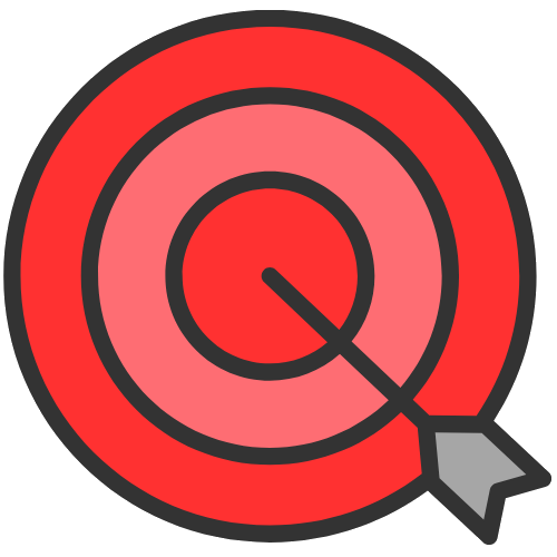 An archery target with a dart hitting the outer red ring.