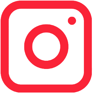 Instagram logo in red and black