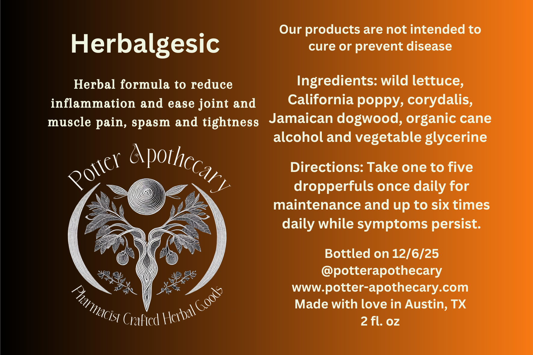 Herbalgesic Elixir 2 oz