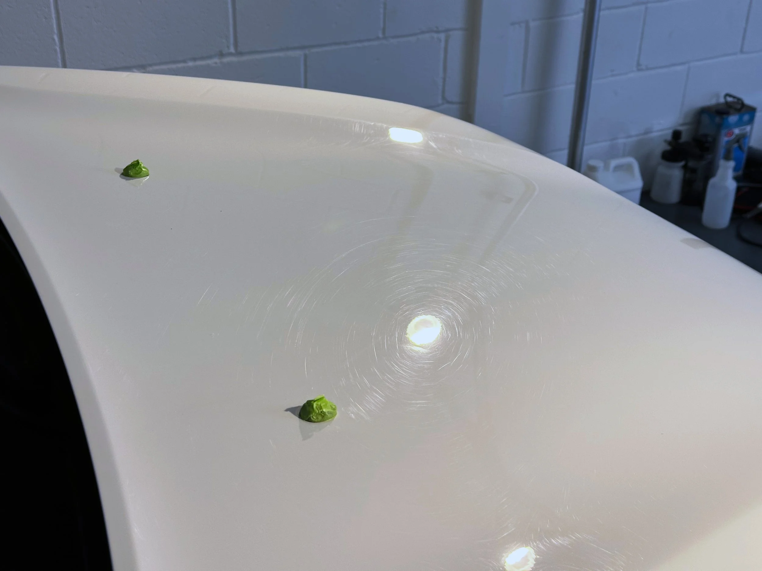 paint polishing brighton and hove – correction detail showing swirls